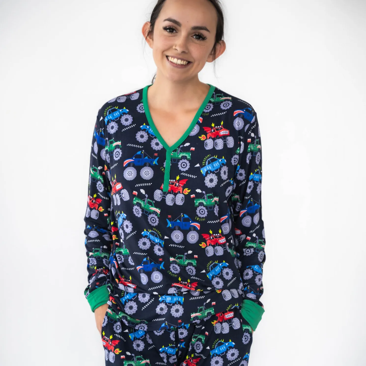Monster Truck Madness Women's Pajama Top