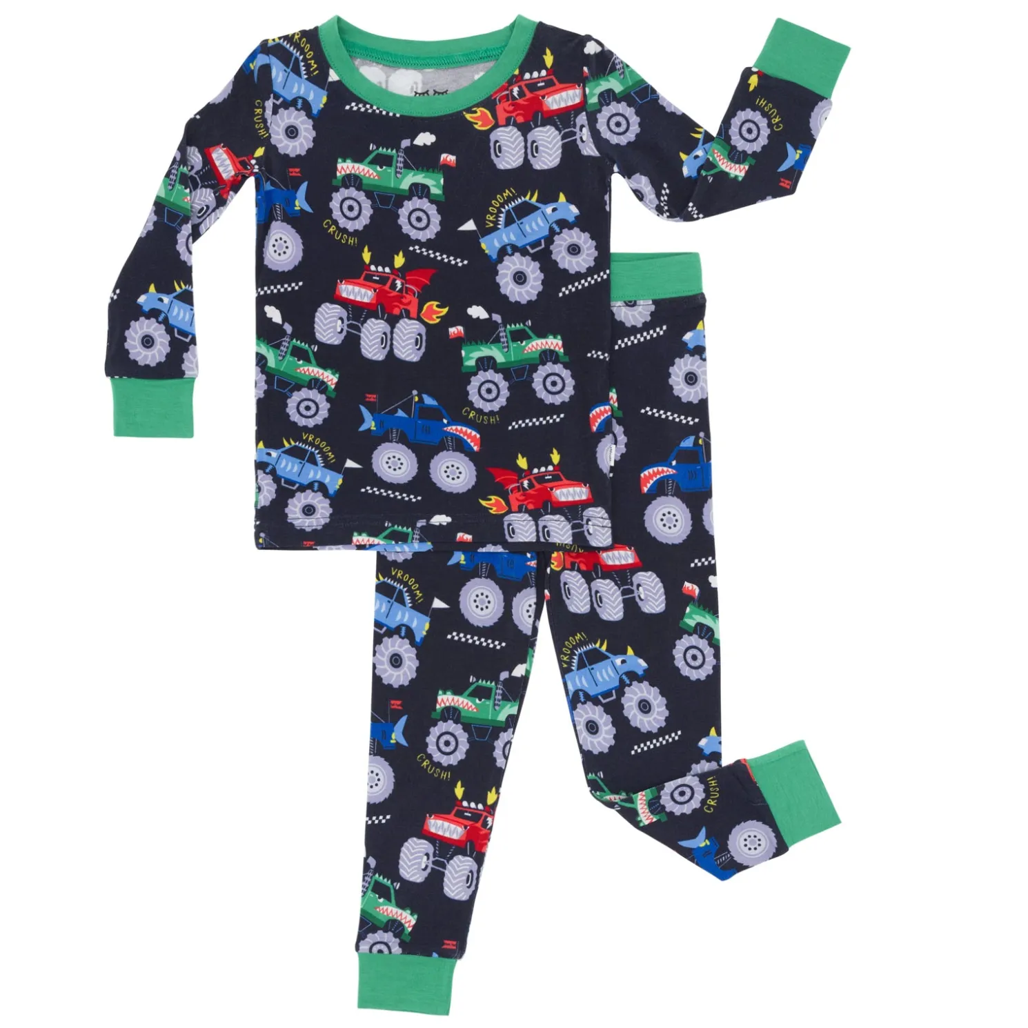 Monster Truck Madness Two-Piece Pajama Set
