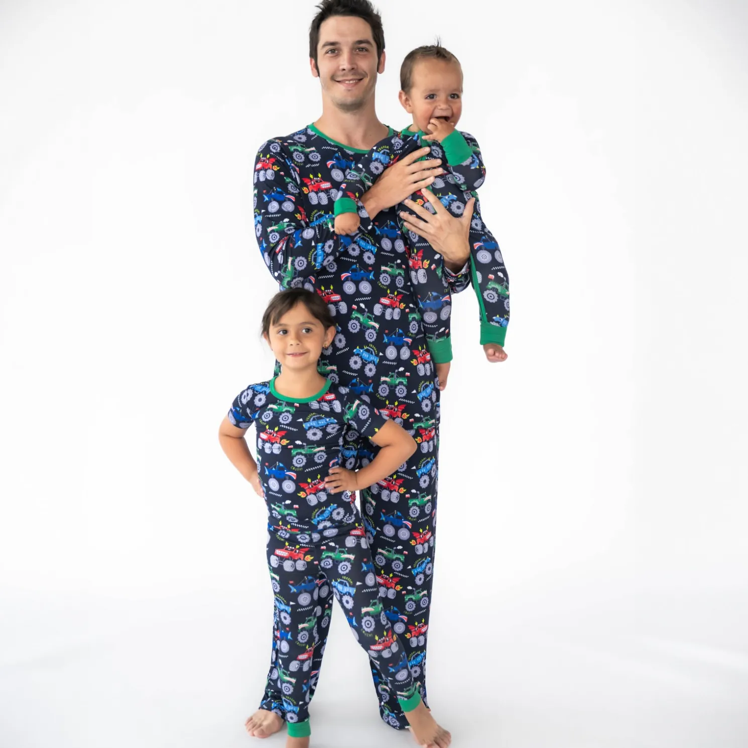 Monster Truck Madness Two-Piece Pajama Set