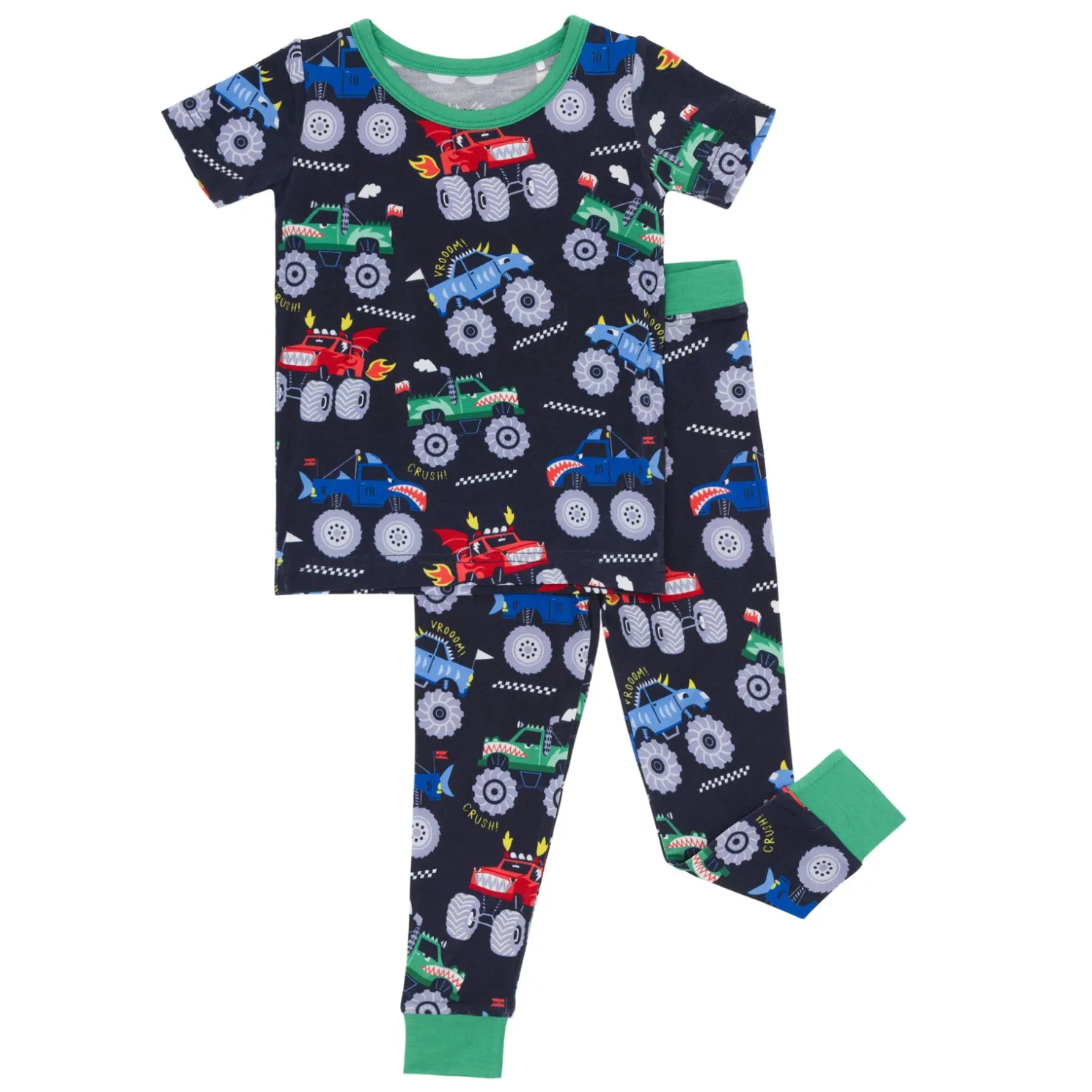 Monster Truck Madness Two-Piece Pajama Set