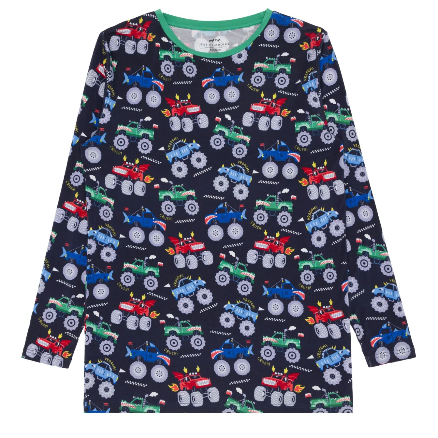 Monster Truck Madness Men's Pajama Top