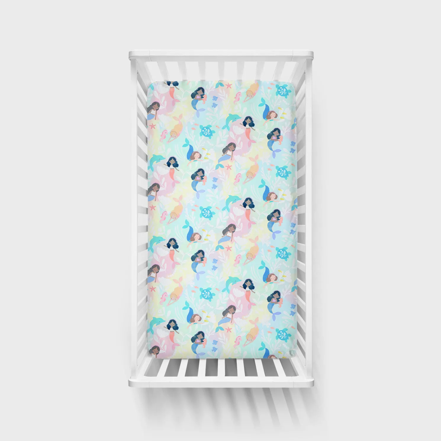 Mystic Mermaids Fitted Crib Sheet