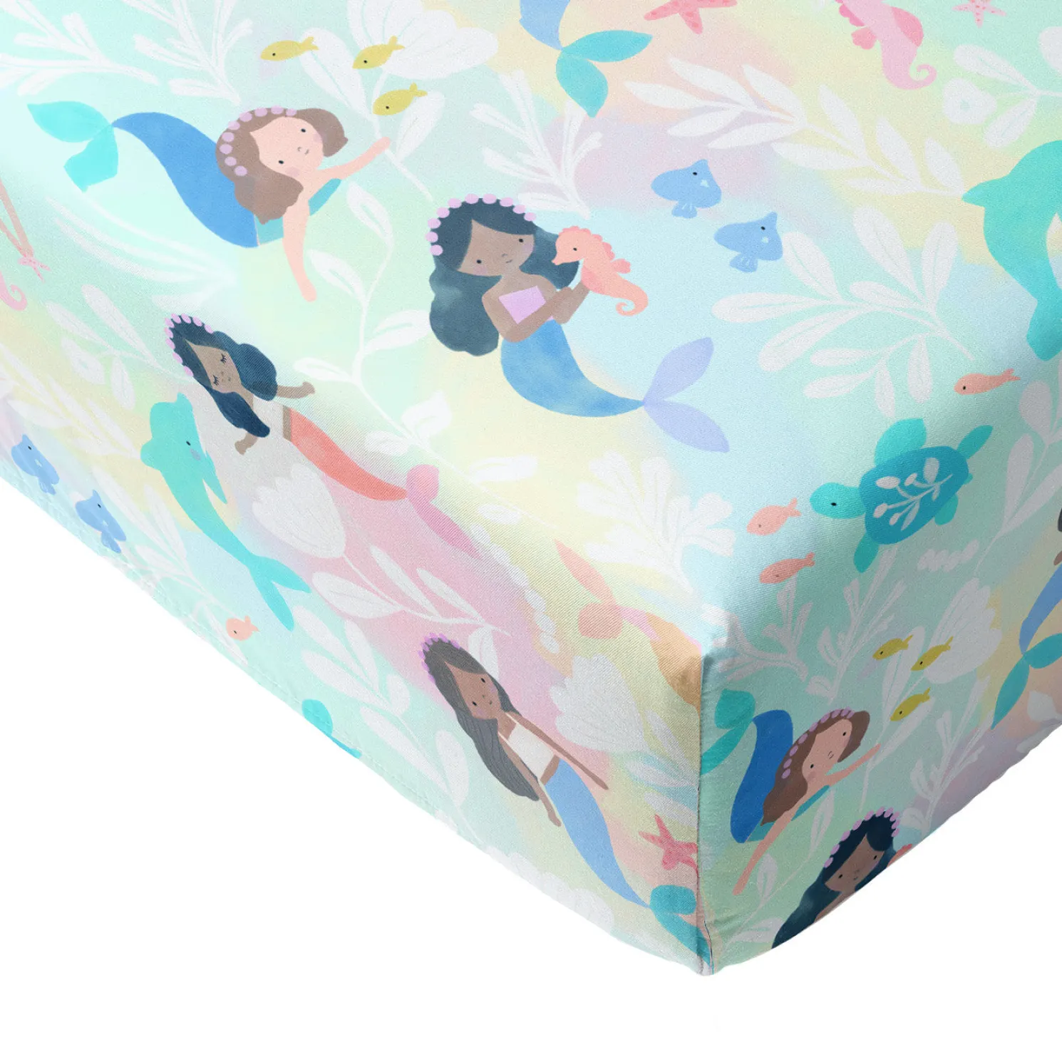 Mystic Mermaids Fitted Crib Sheet