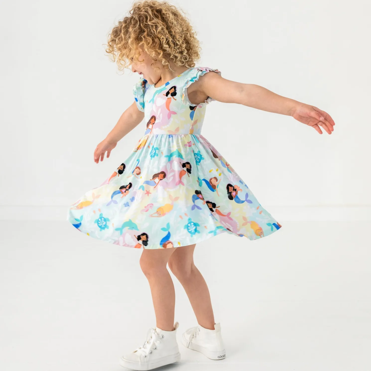 Mystic Mermaids Flutter Twirl Dress