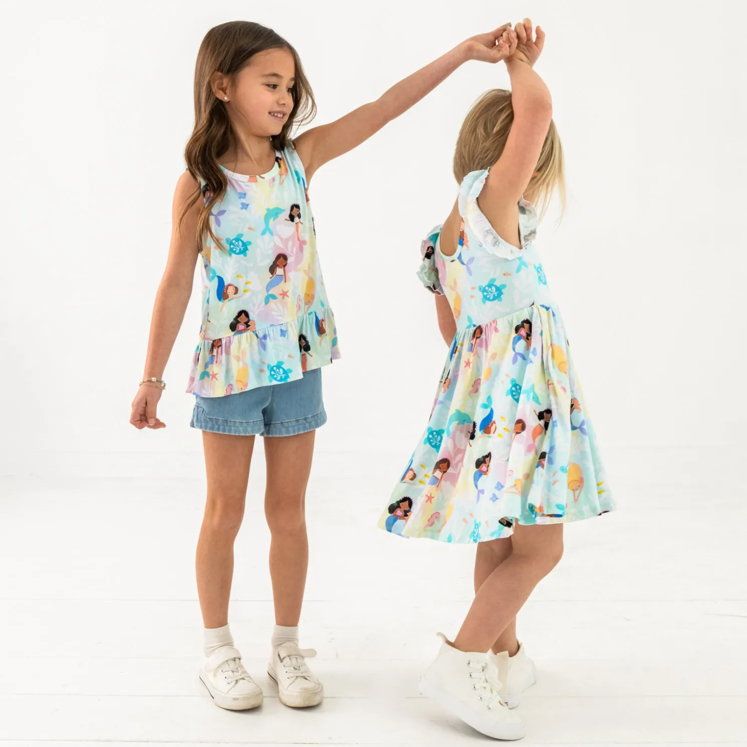 Mystic Mermaids Flutter Twirl Dress