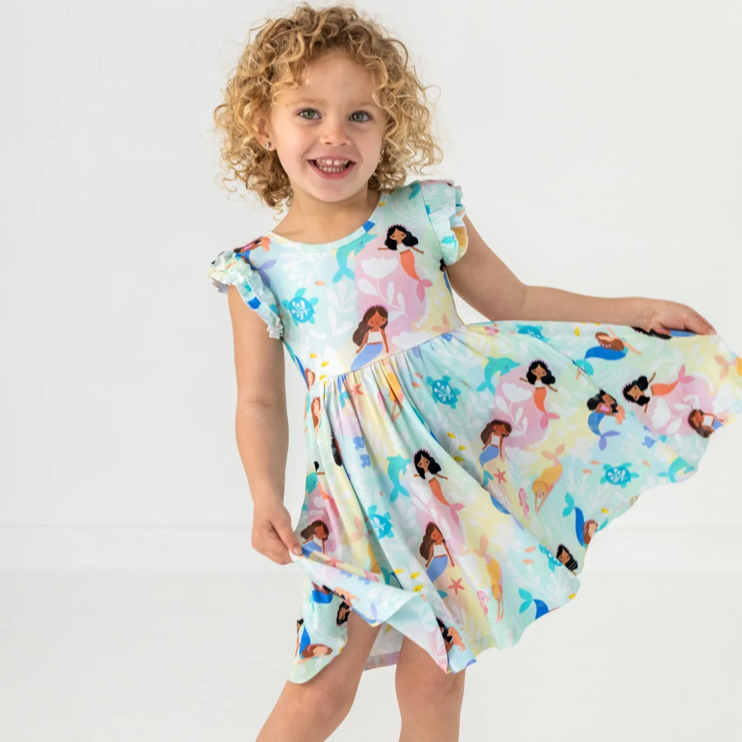 Mystic Mermaids Flutter Twirl Dress