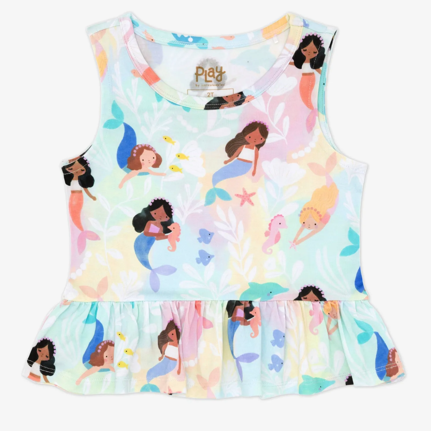 Mystic Mermaids Peplum Tank