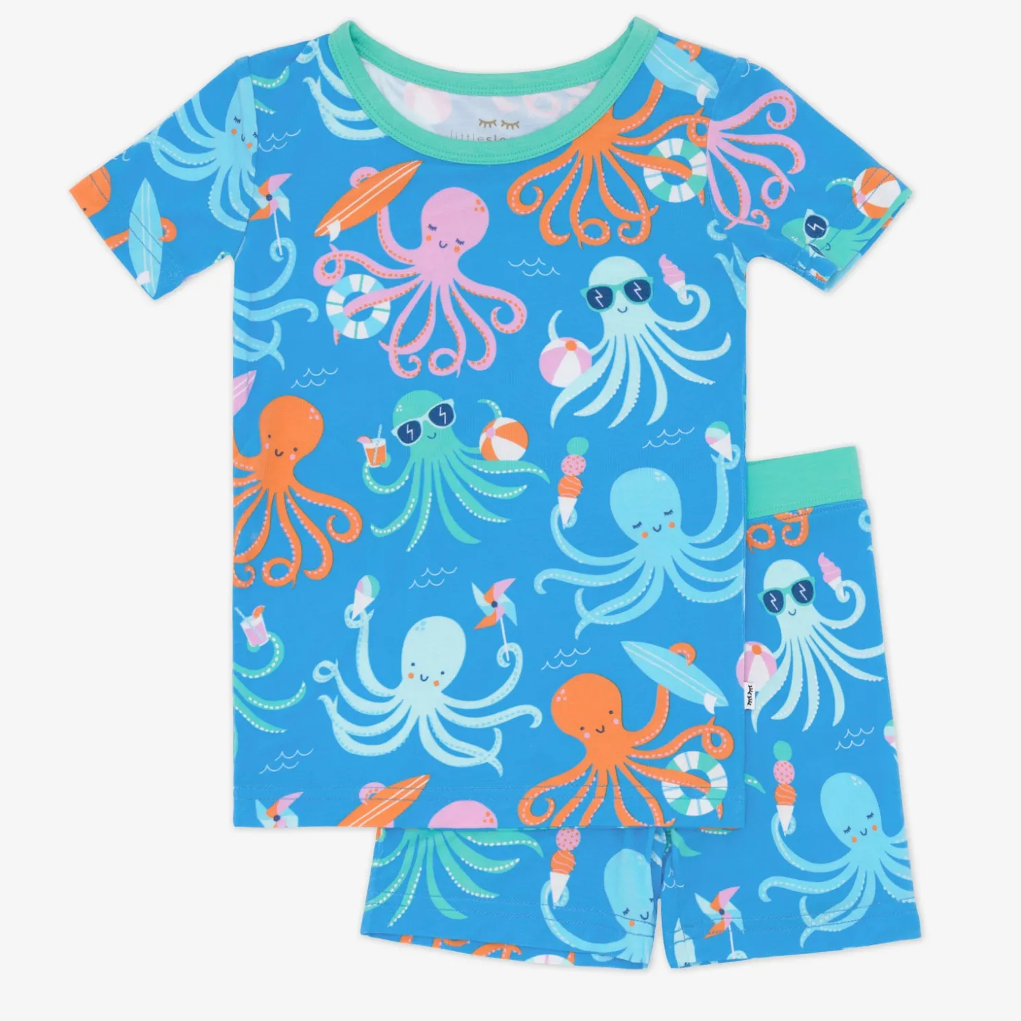 Octopus Party Two-Piece Pajama Set