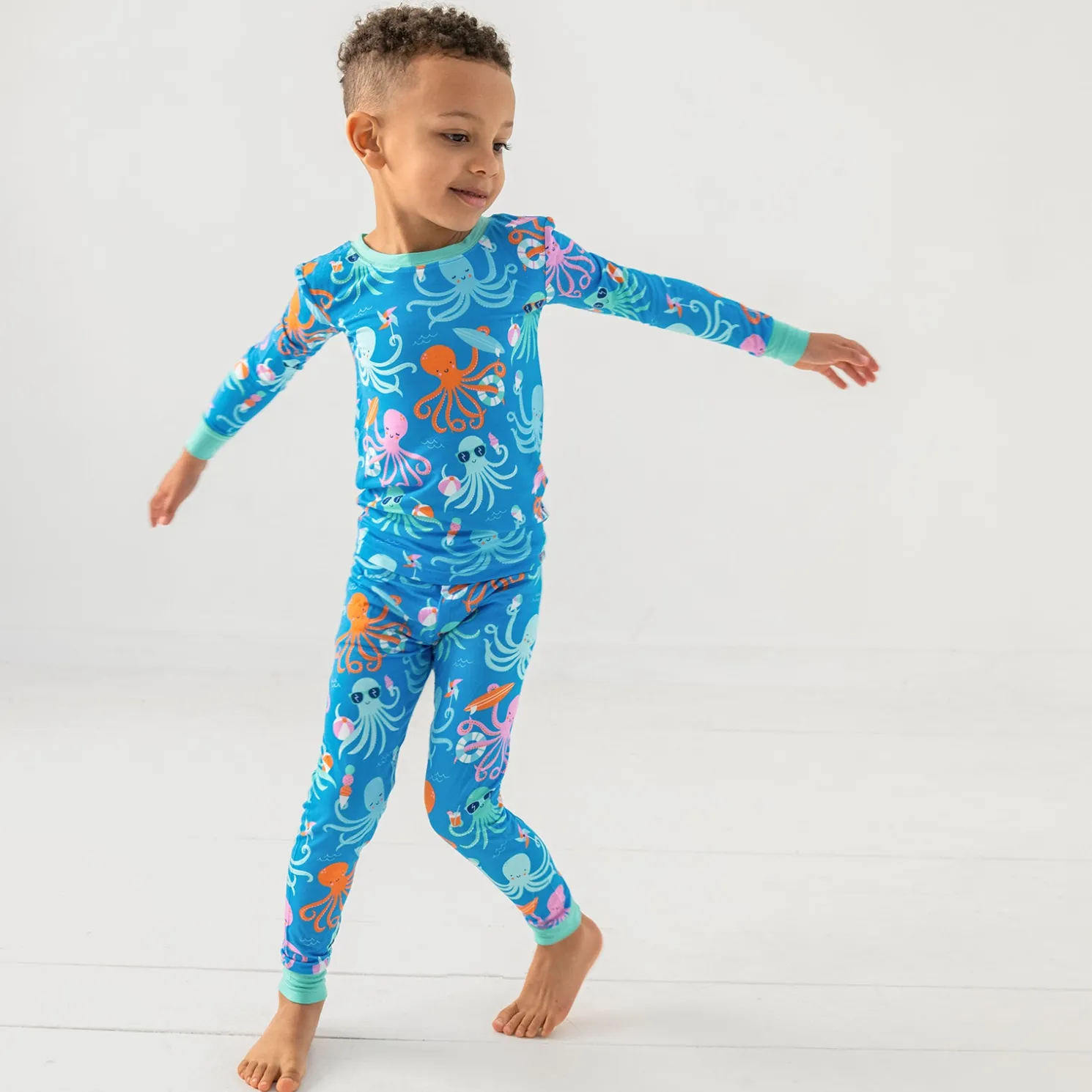 Octopus Party Two-Piece Pajama Set