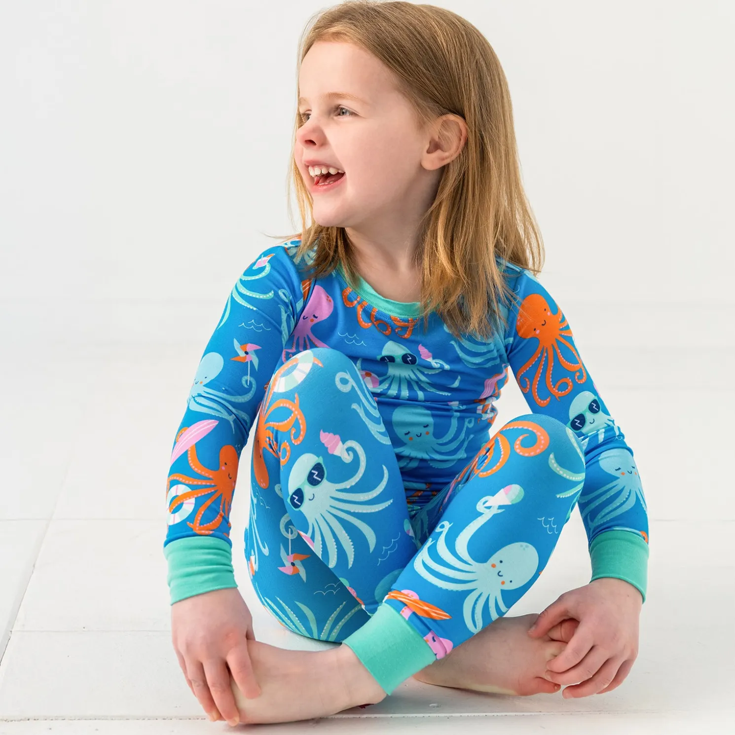 Octopus Party Two-Piece Pajama Set
