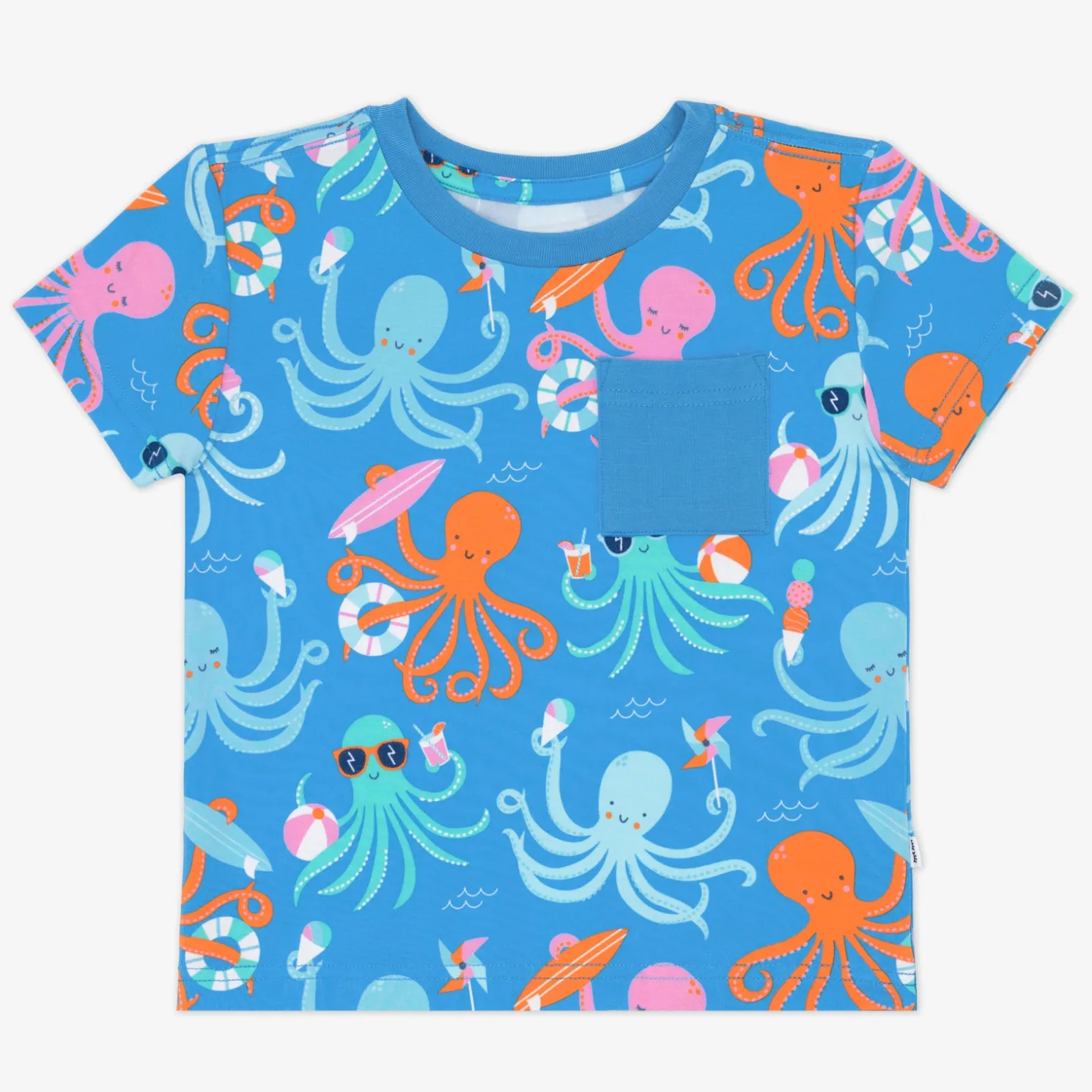 Octopus Party Relaxed Pocket Tee