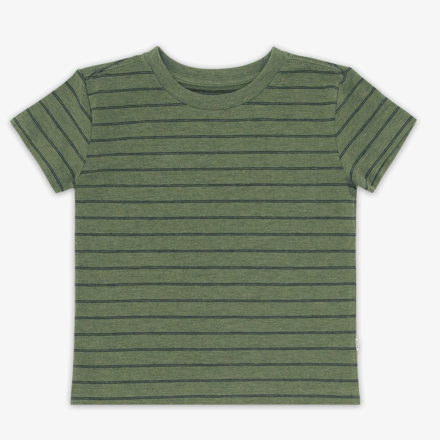 Olive Stripes Relaxed Tee