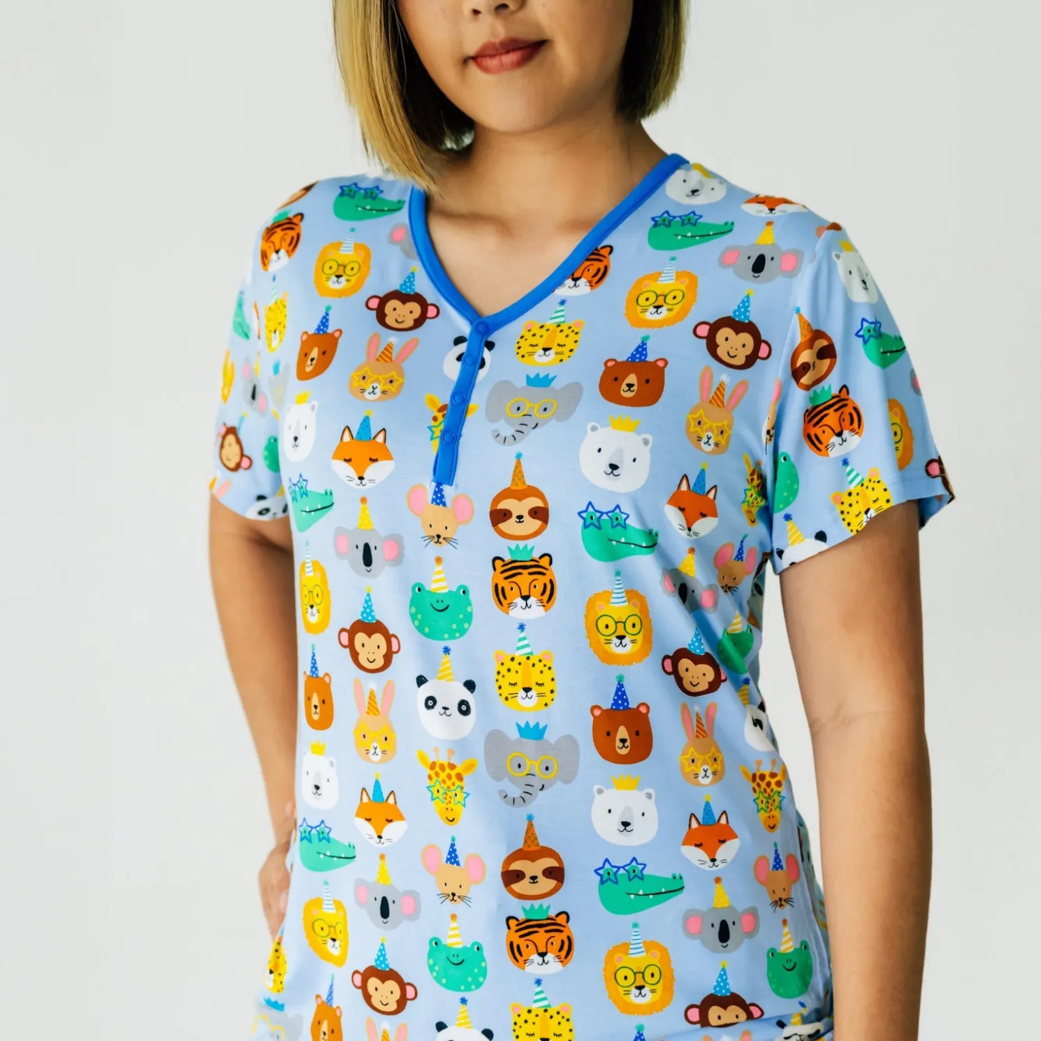 Party Pals Women's Short Sleeve Pajama Top