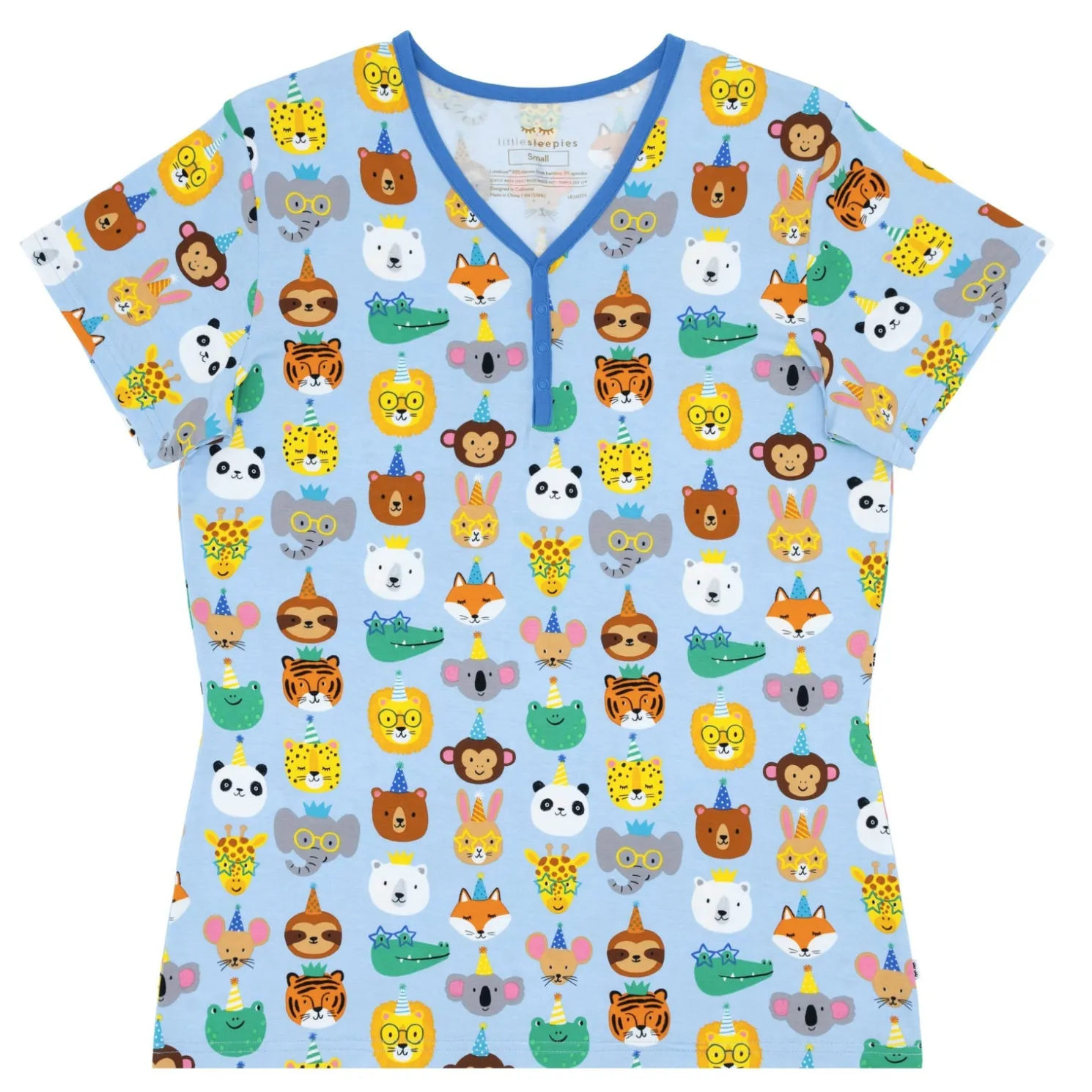 Party Pals Women's Short Sleeve Pajama Top