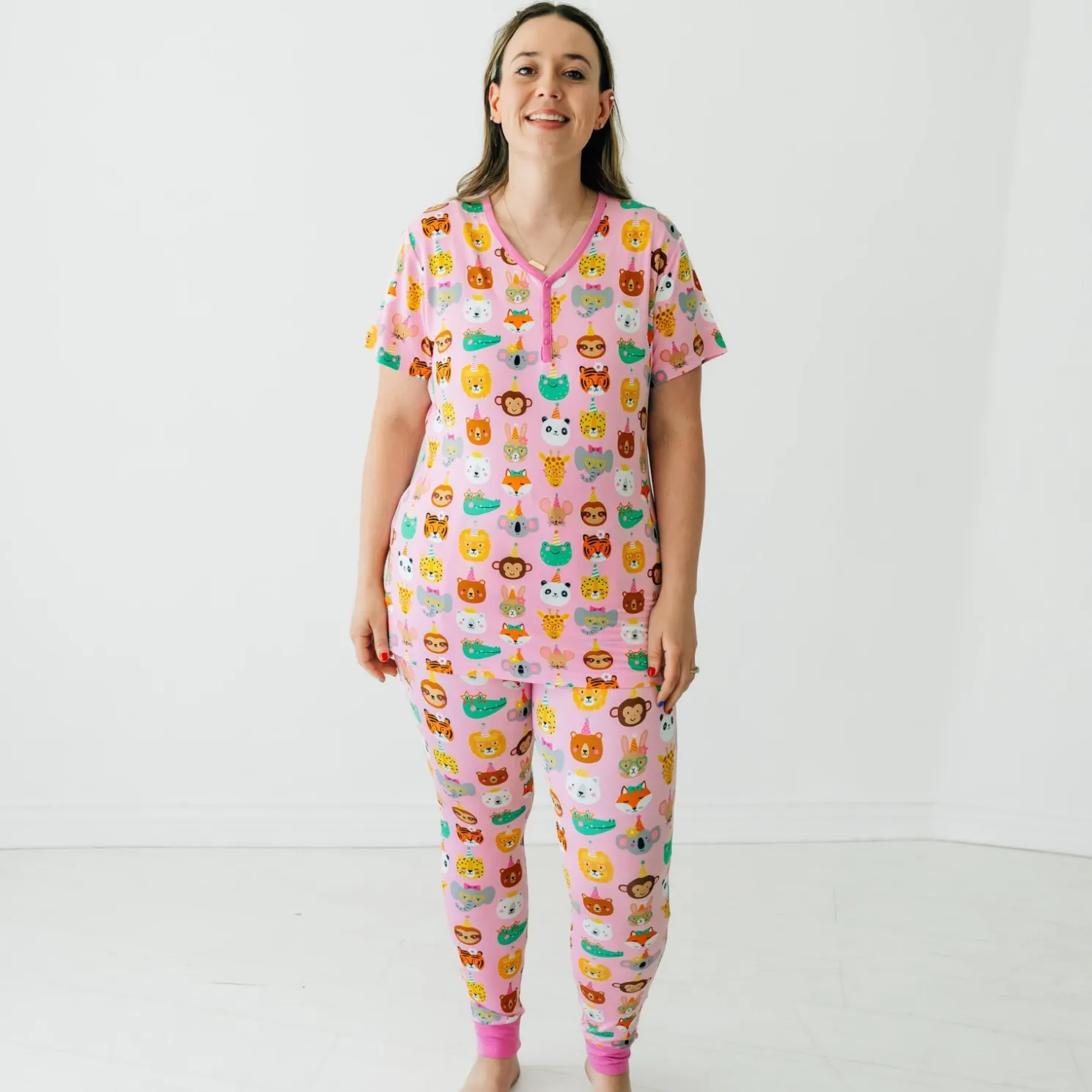 Party Pals Women's Short Sleeve Pajama Top