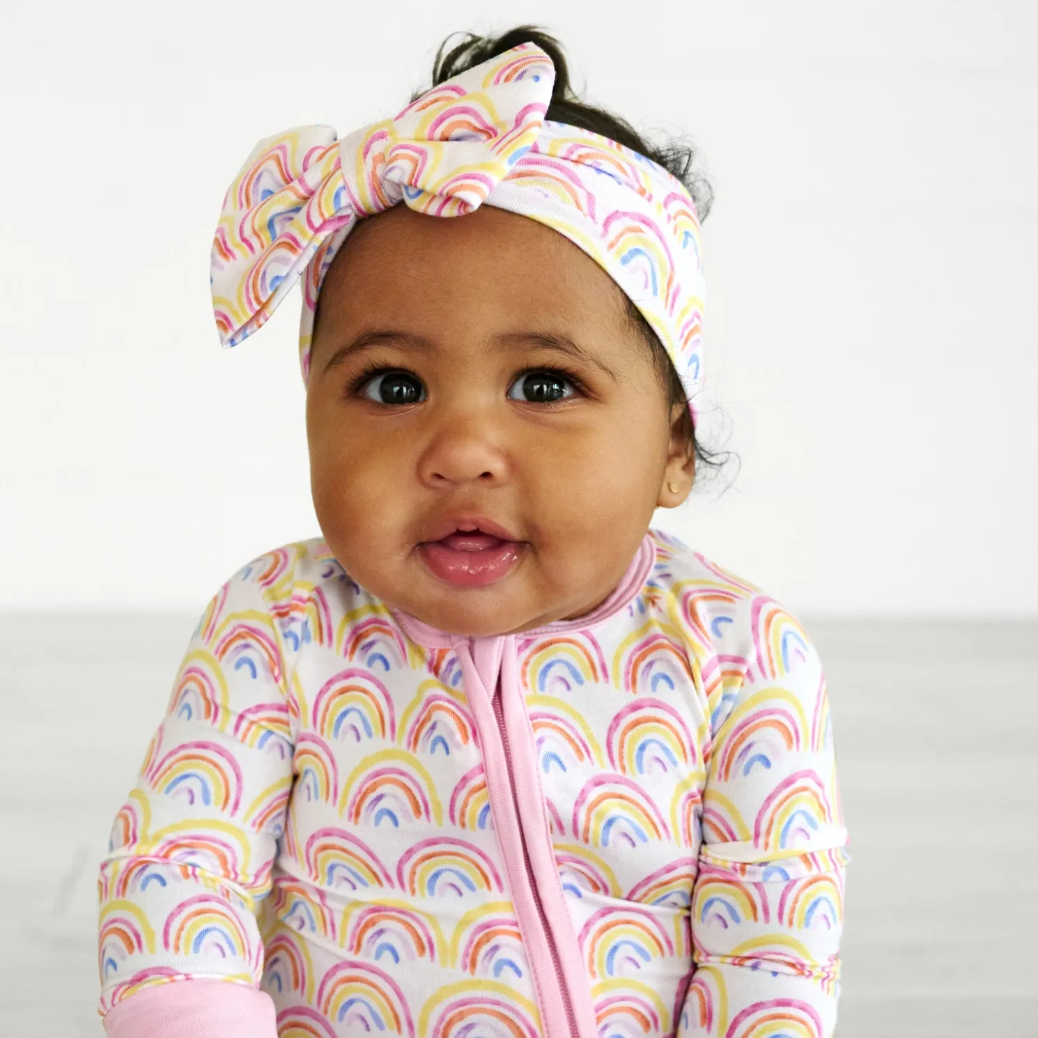 Pastel Rainbows Luxe Bow Headband