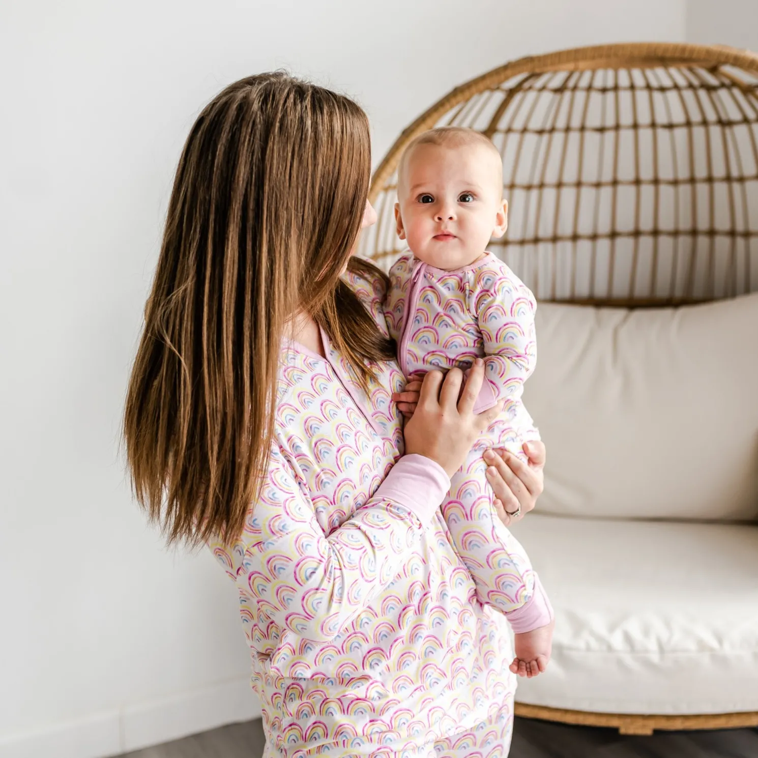 Pastel Rainbows Women's Pajama Top