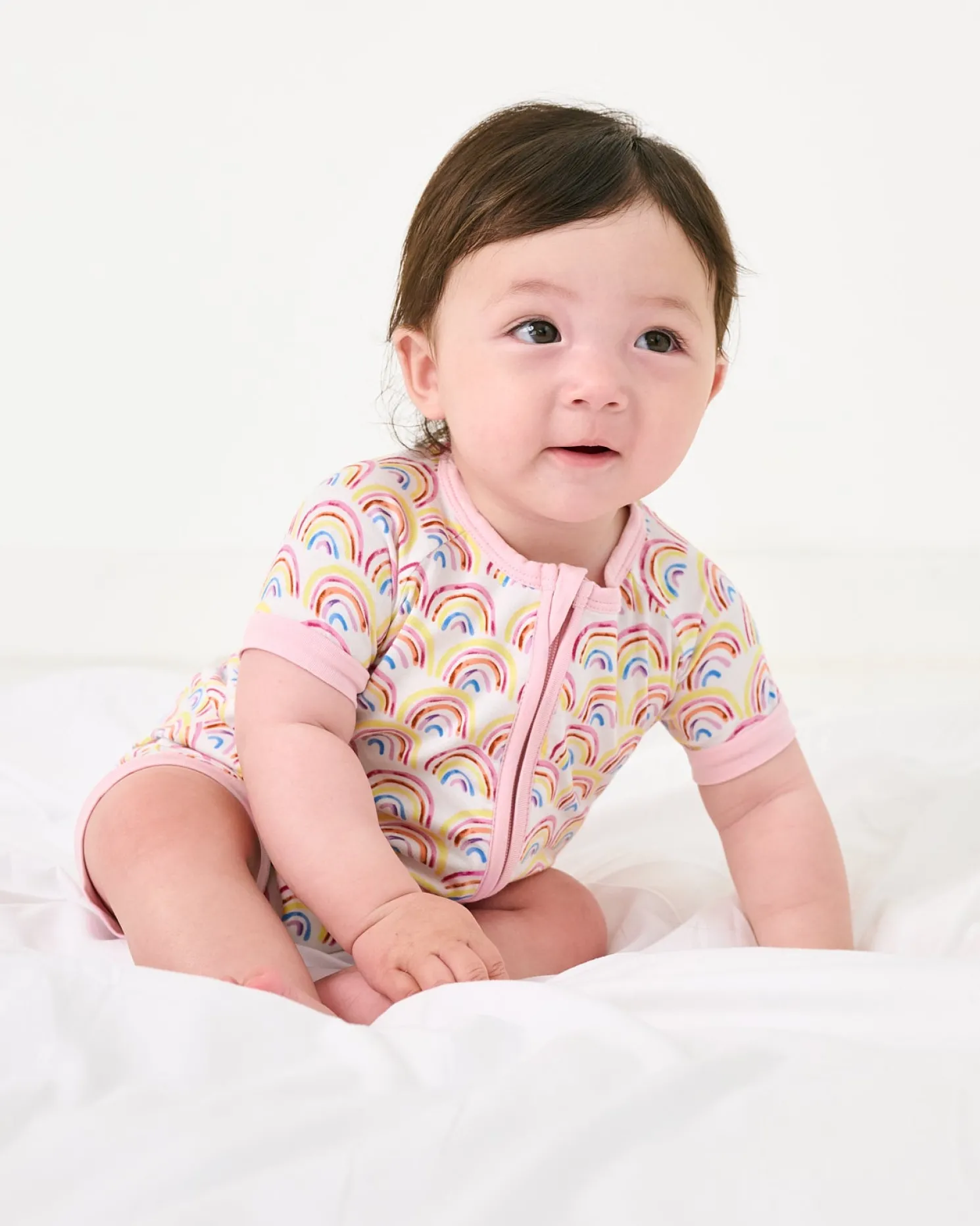 Pastel Rainbows Shorty Zippy