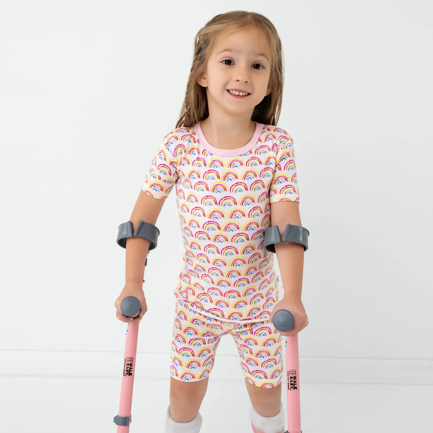 Pastel Rainbows Two-Piece Pajama Set