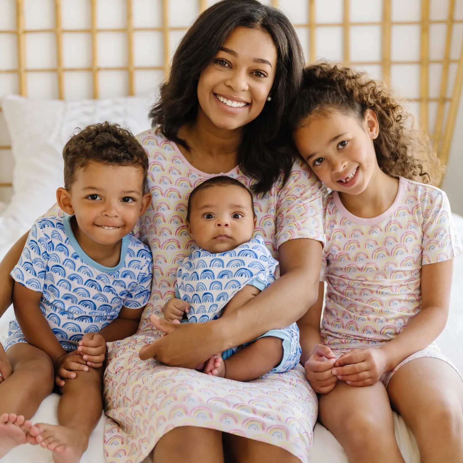 Pastel Rainbows Two-Piece Pajama Set