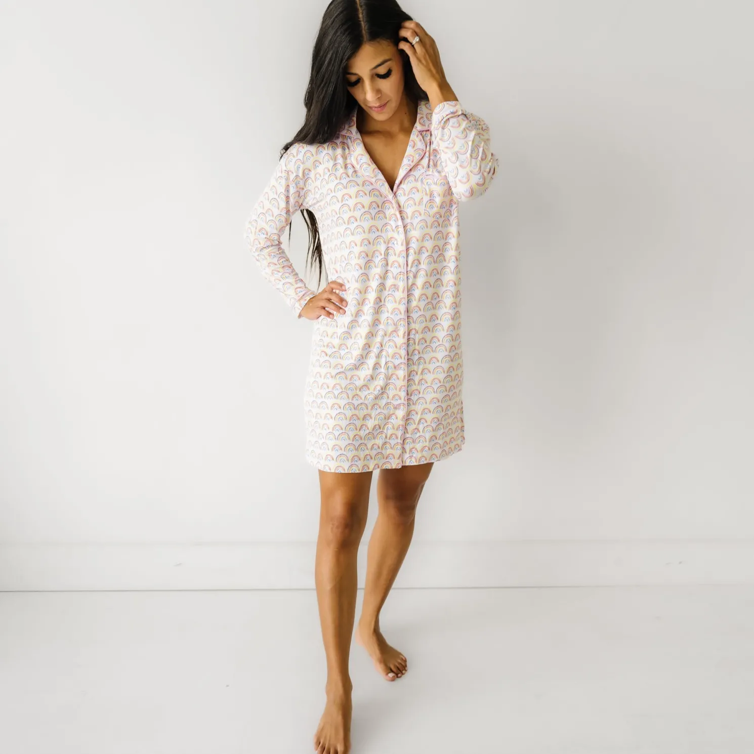 Pastel Rainbows Women's Sleep Shirt