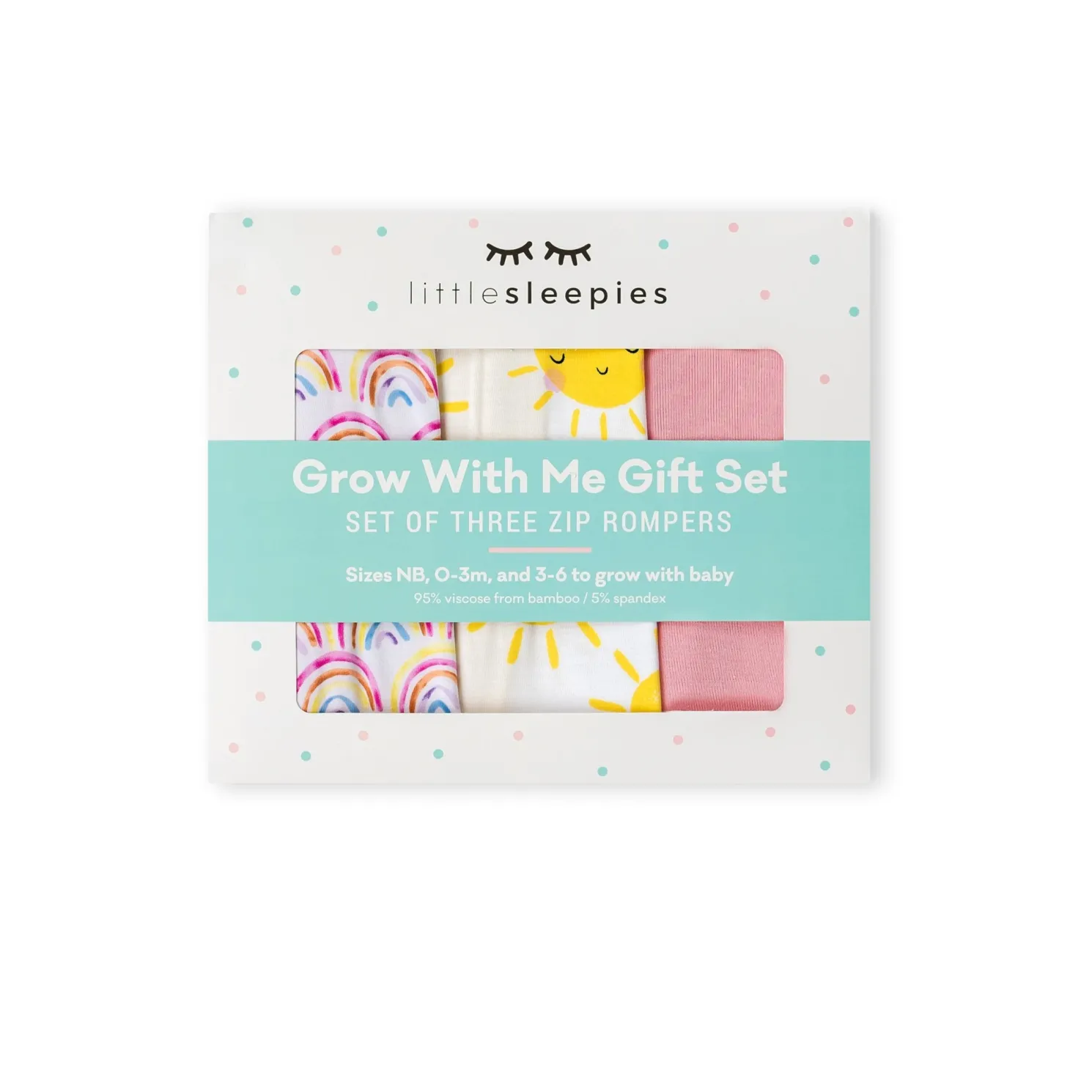 Pastel Rainbows, Bubblegum & Sunshine Zippy