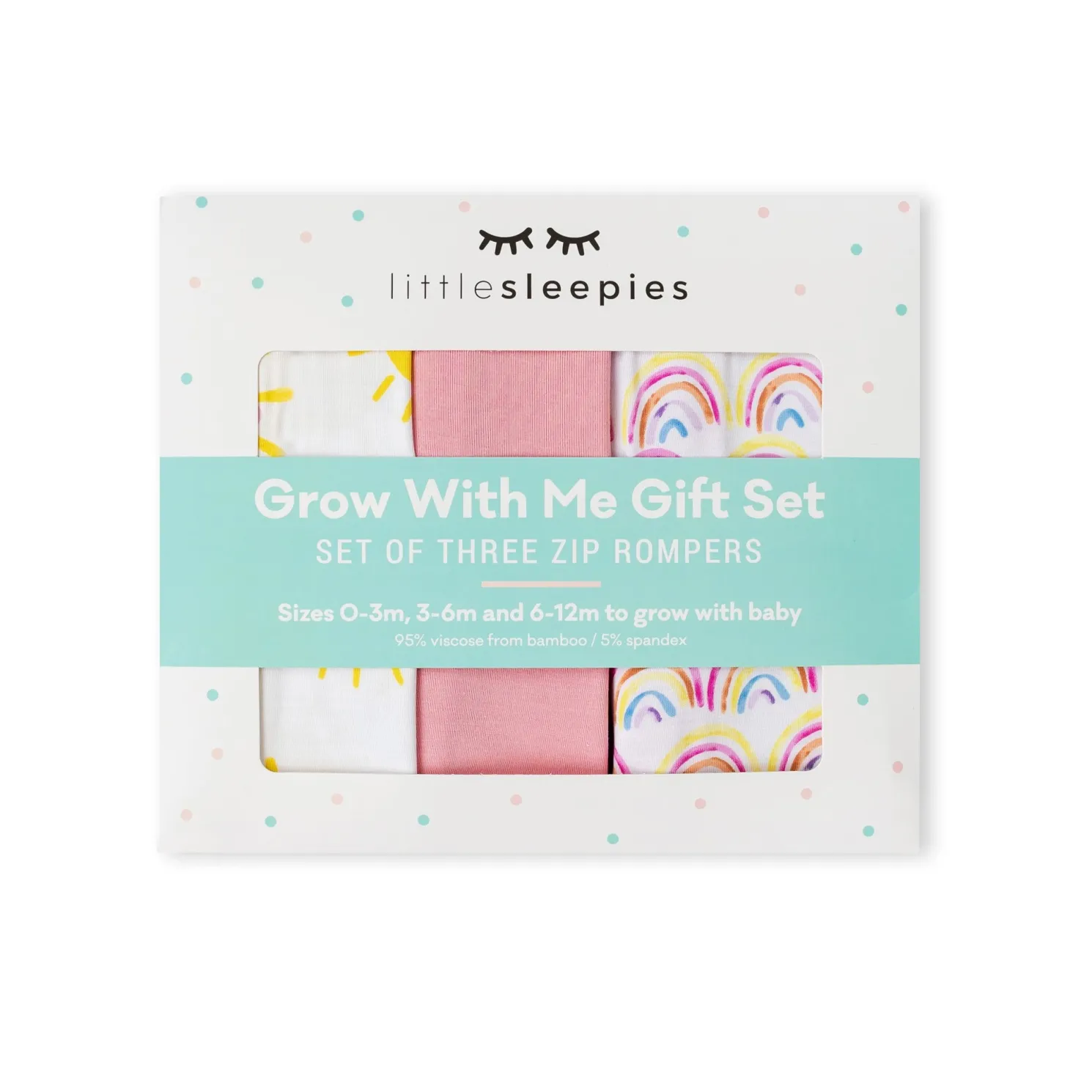 Pastel Rainbows, Bubblegum & Sunshine Zippy