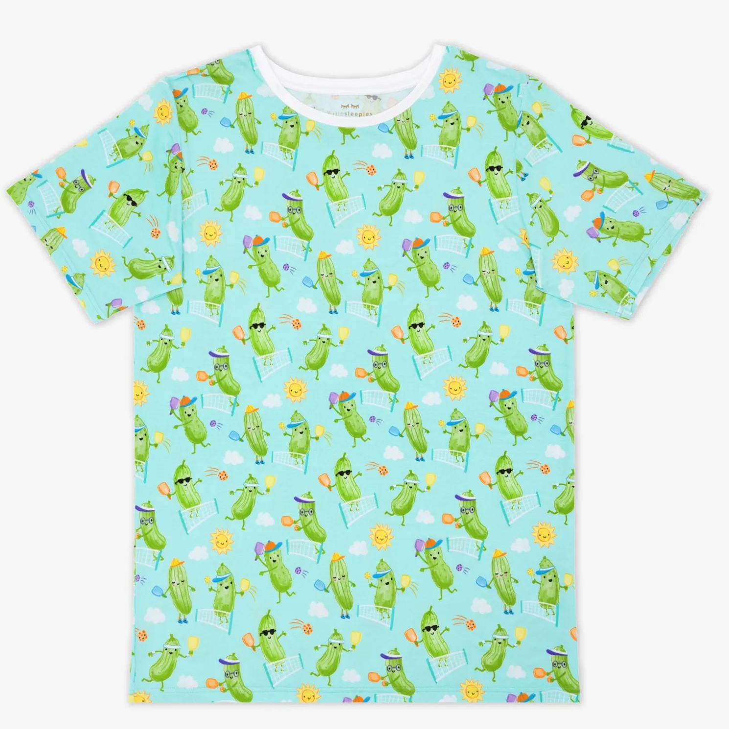 Pickle Power Men's Short Sleeve Pajama Top