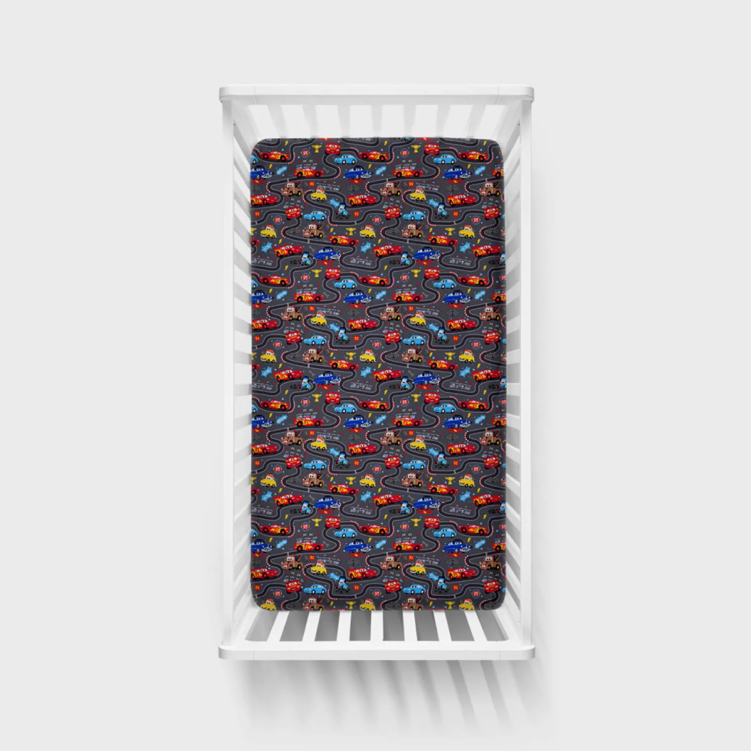 Piston Cup Fitted Crib Sheet