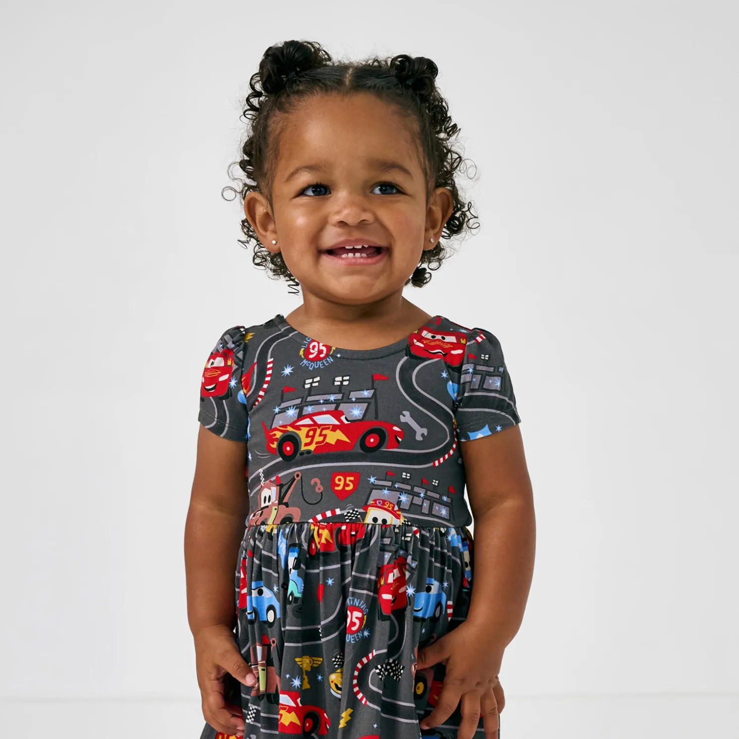 Piston Cup Bow Back Skater Dress with Bodysuit