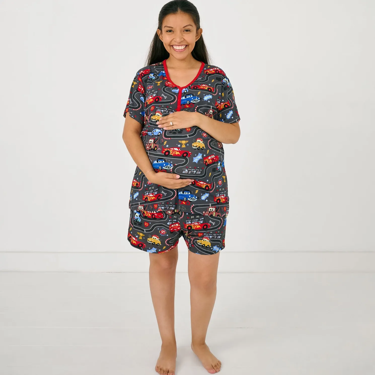 Piston Cup Women's Short Sleeve Pajama Top