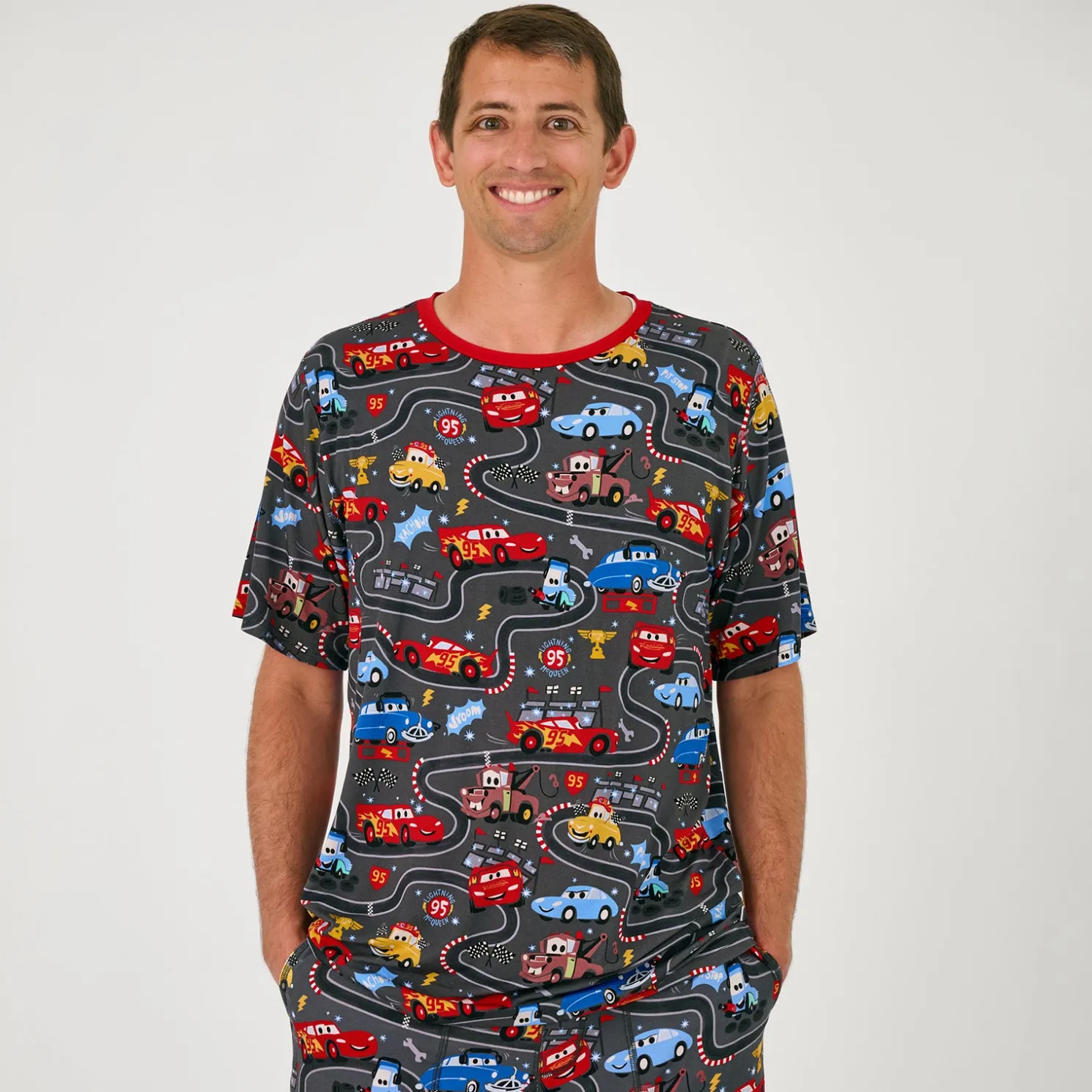 Piston Cup Men's Short Sleeve Pajama Top
