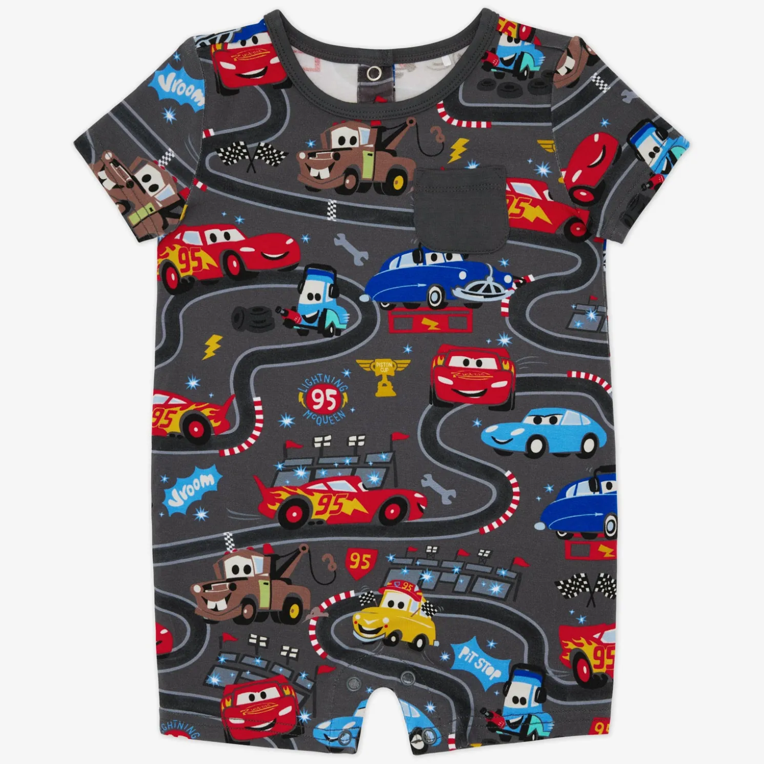Piston Cup Pocket Shorty Romper