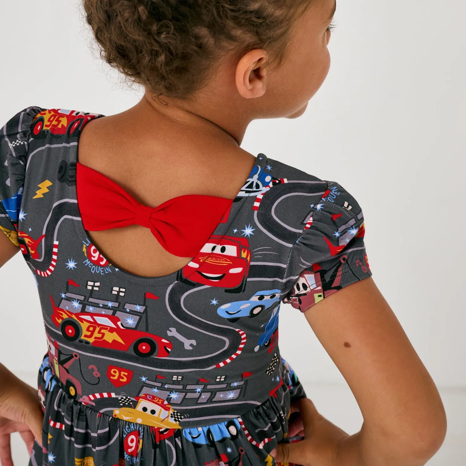 Piston Cup Bow Back Skater Dress