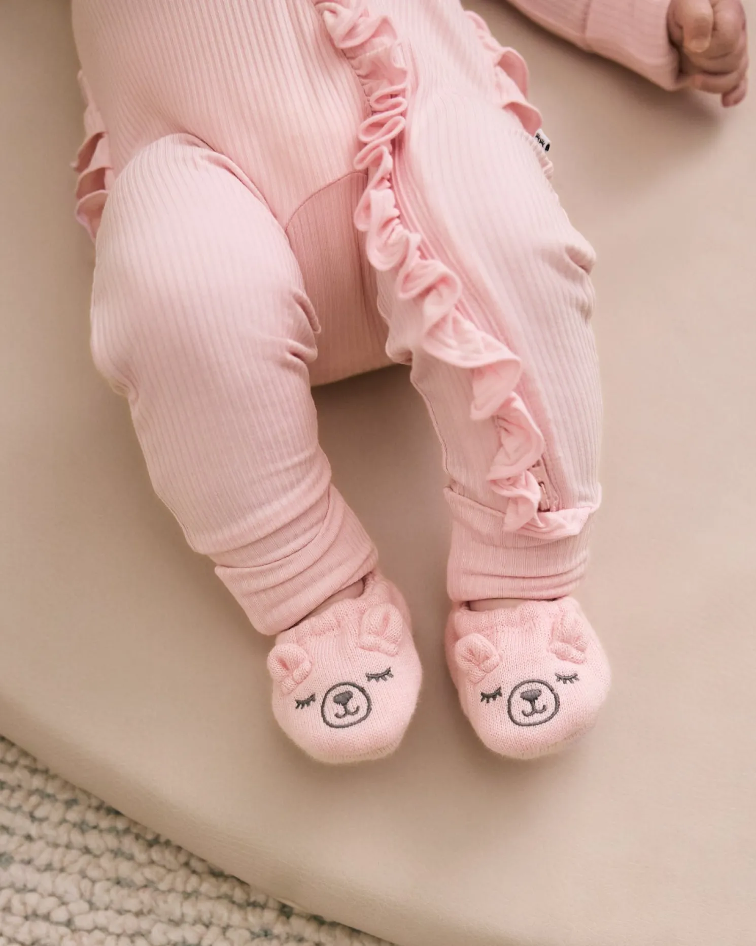 Prima Pink Bear Booties