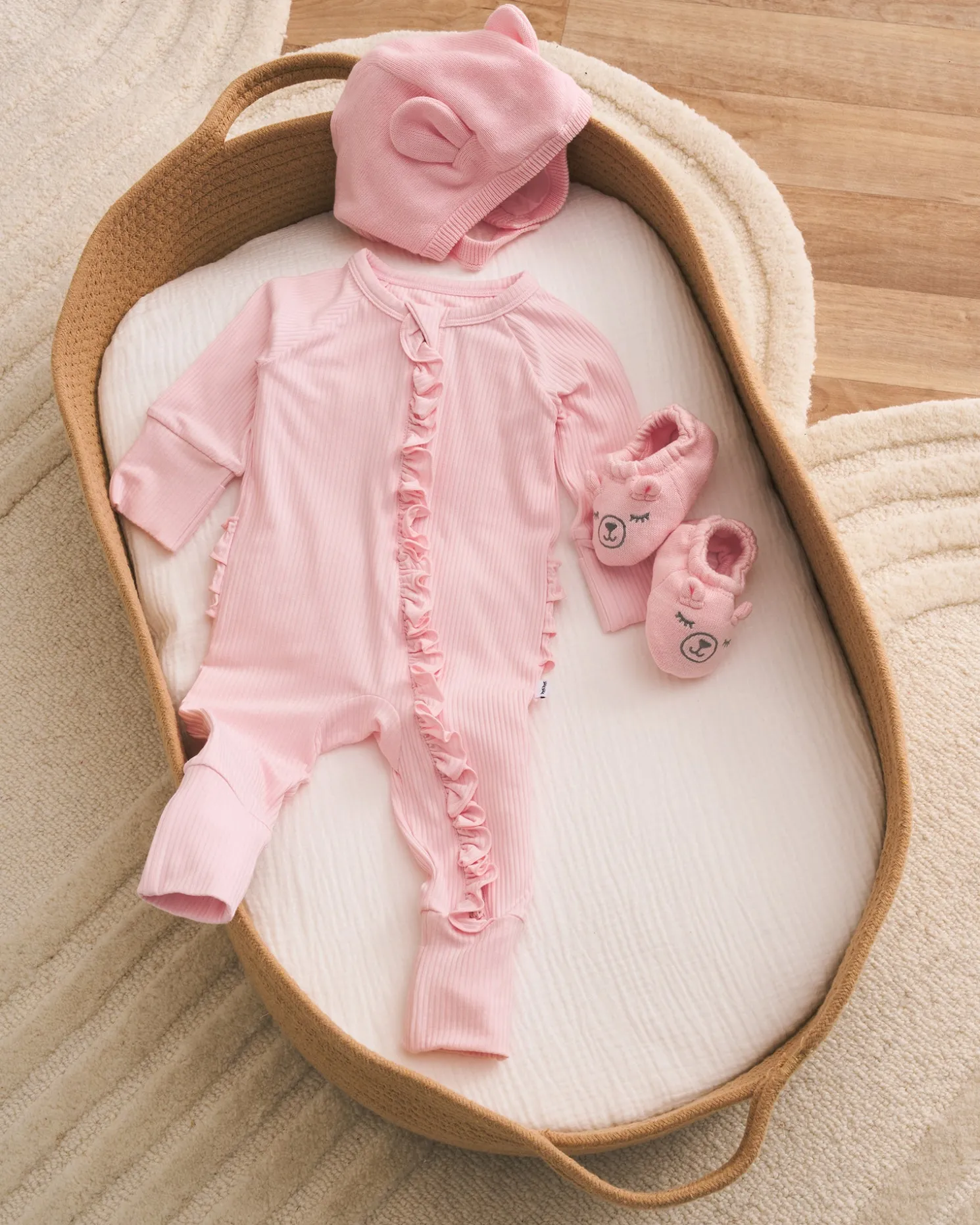 Prima Pink Bear Booties