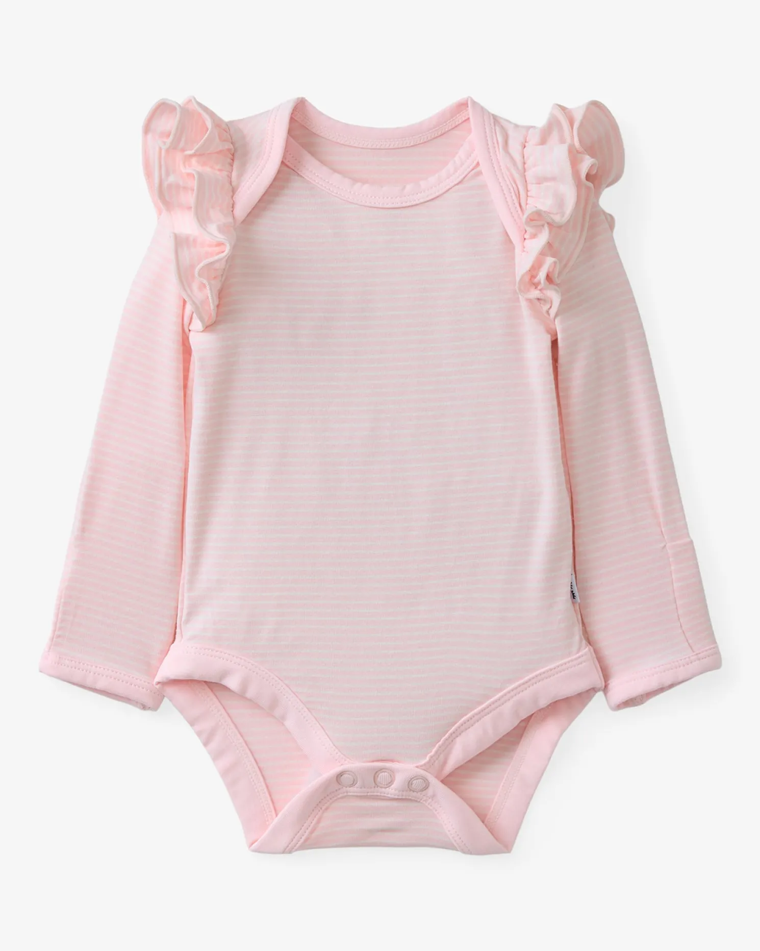 Prima Pink Stripe Flutter Bodysuit
