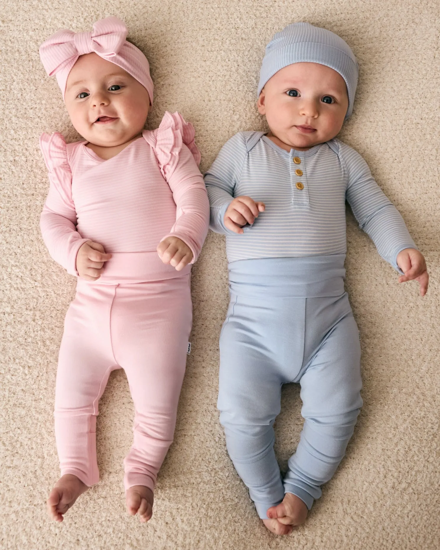 Prima Pink Stripe Flutter Bodysuit