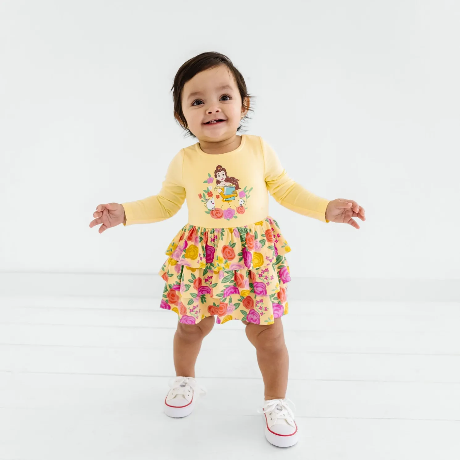 Princess Belle Tiered Dress with Bloomer