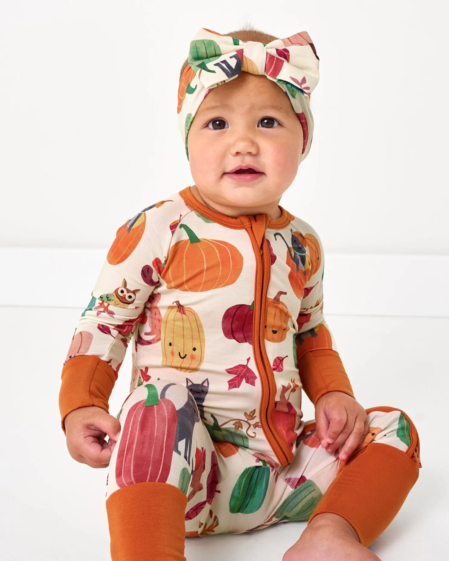 Pumpkin Pals Luxe Bow Headband