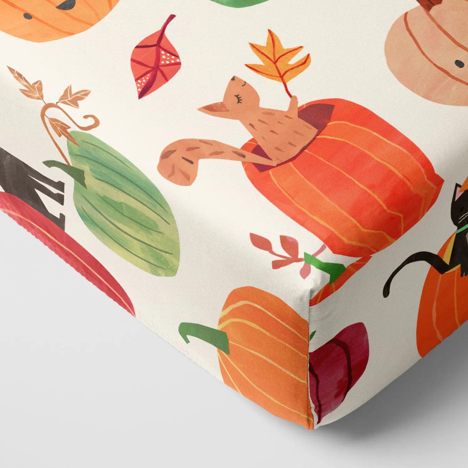 Pumpkin Pals Fitted Crib Sheet