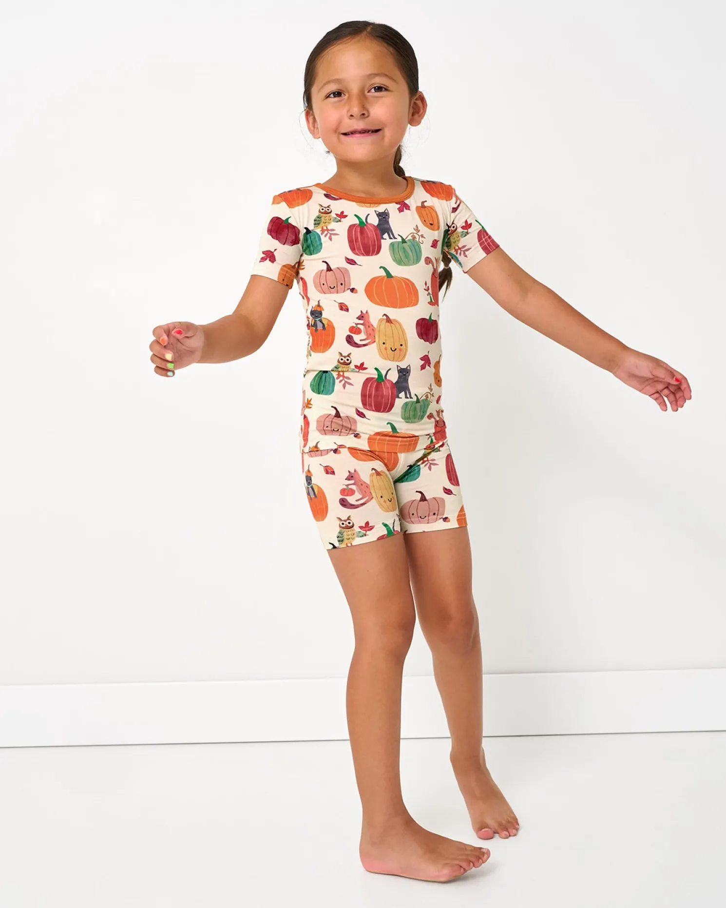 Pumpkin Pals Two-Piece Pajama Set