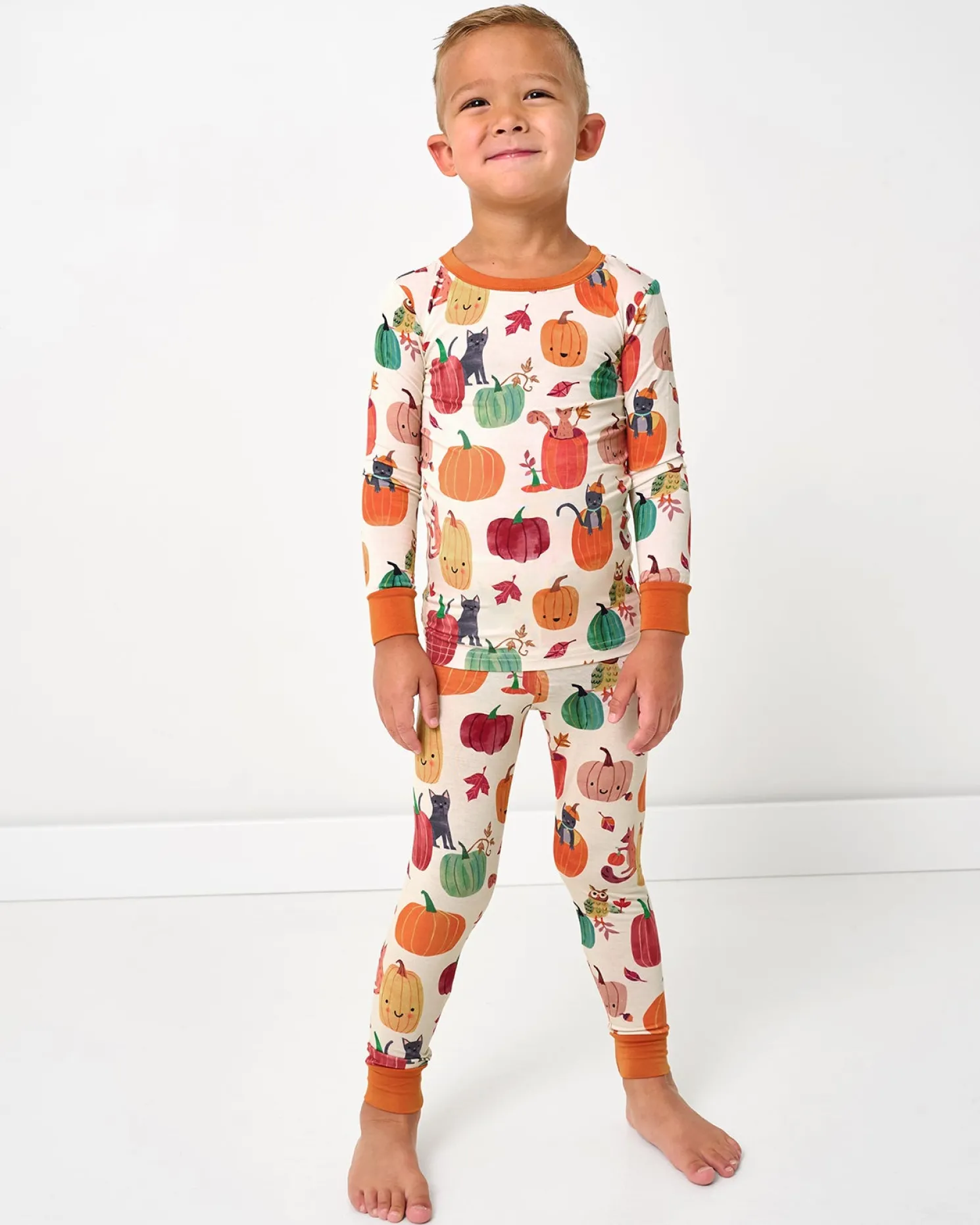 Pumpkin Pals Two-Piece Pajama Set