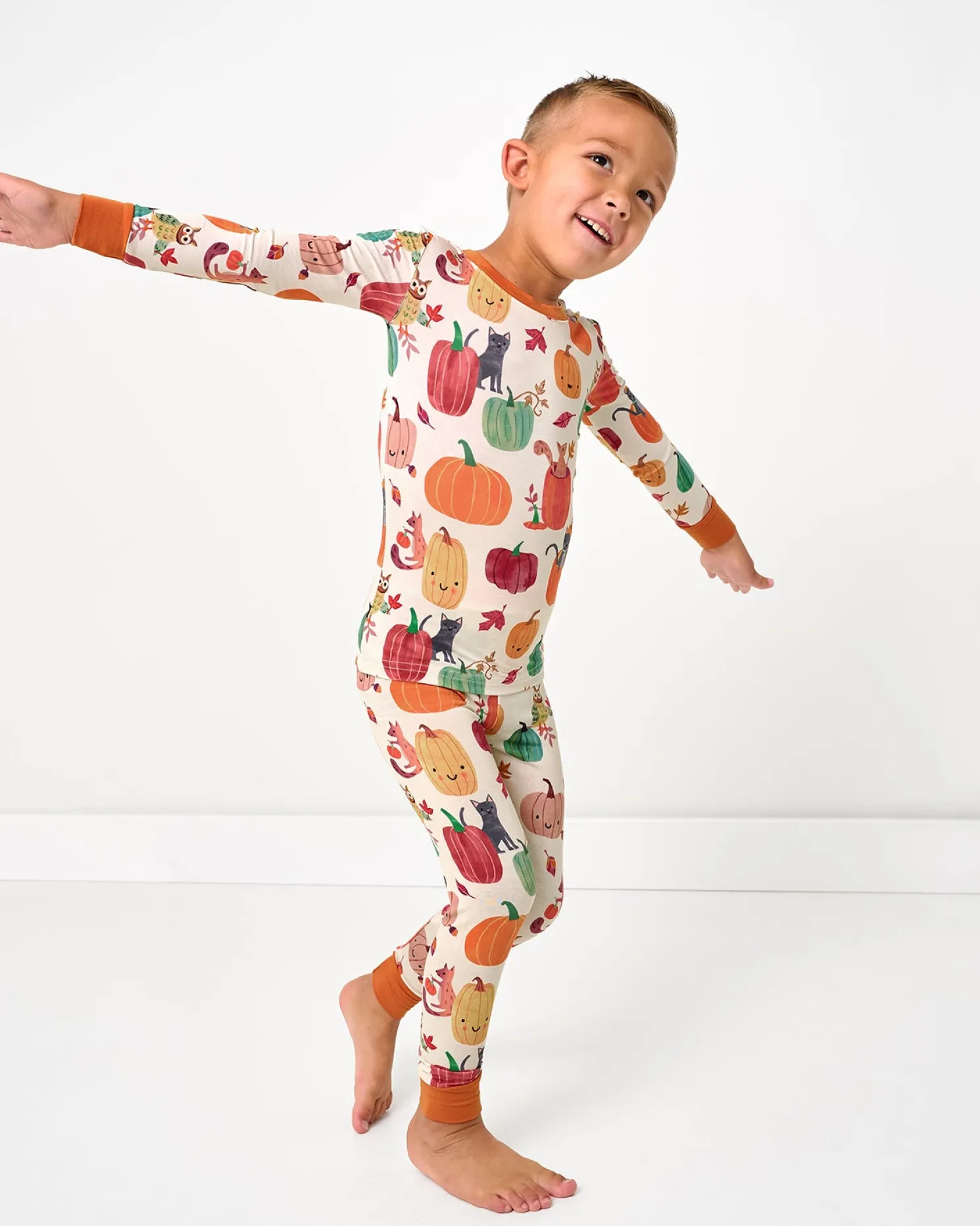 Pumpkin Pals Two-Piece Pajama Set