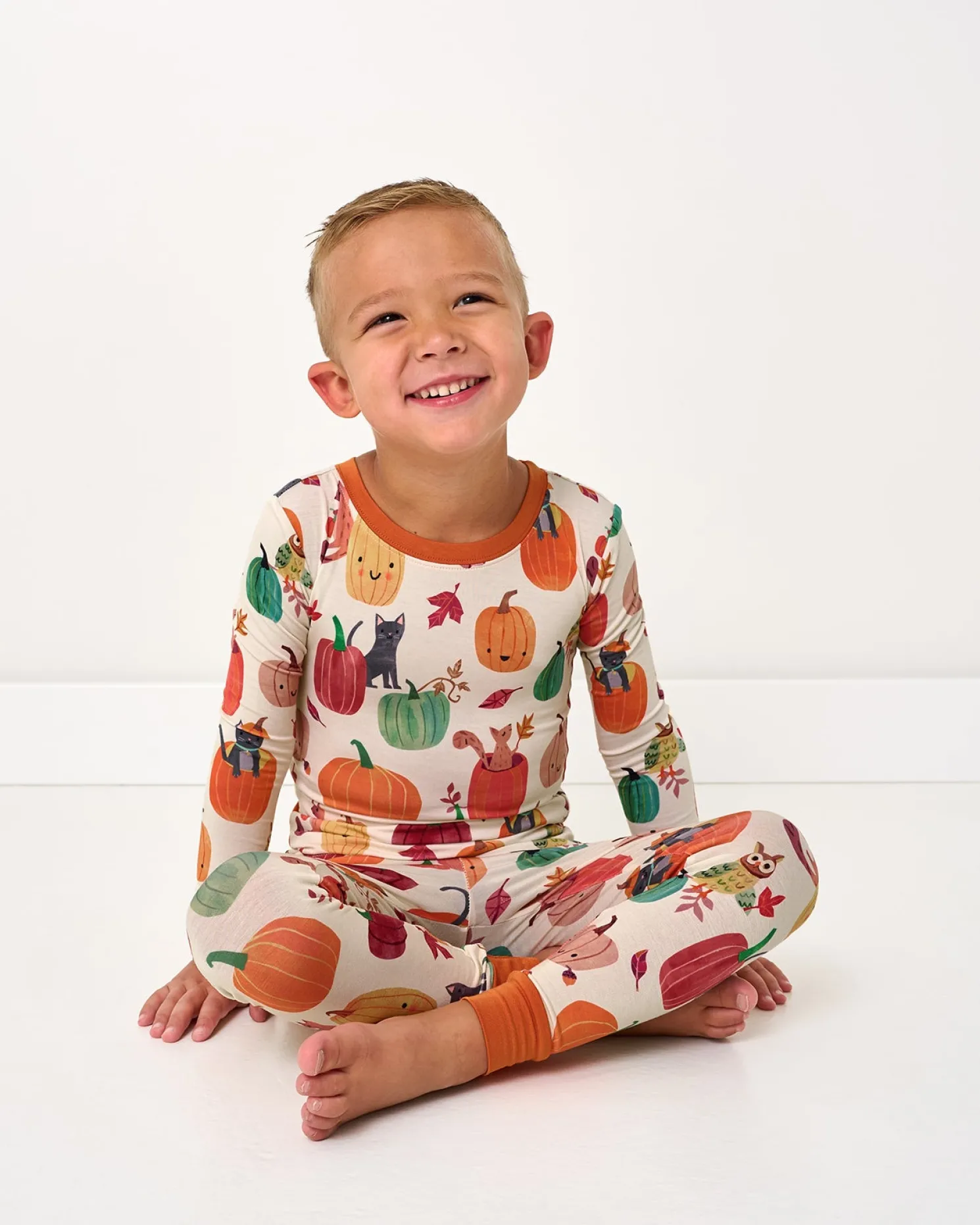 Pumpkin Pals Two-Piece Pajama Set