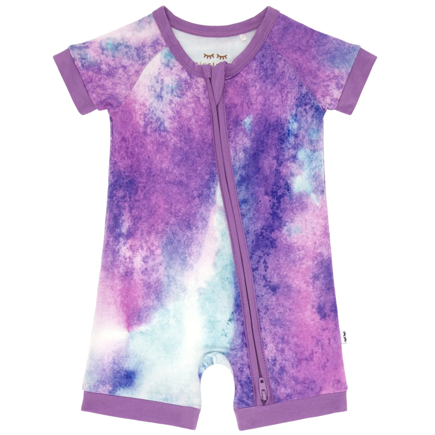 Purple Watercolor Shorty Zippy