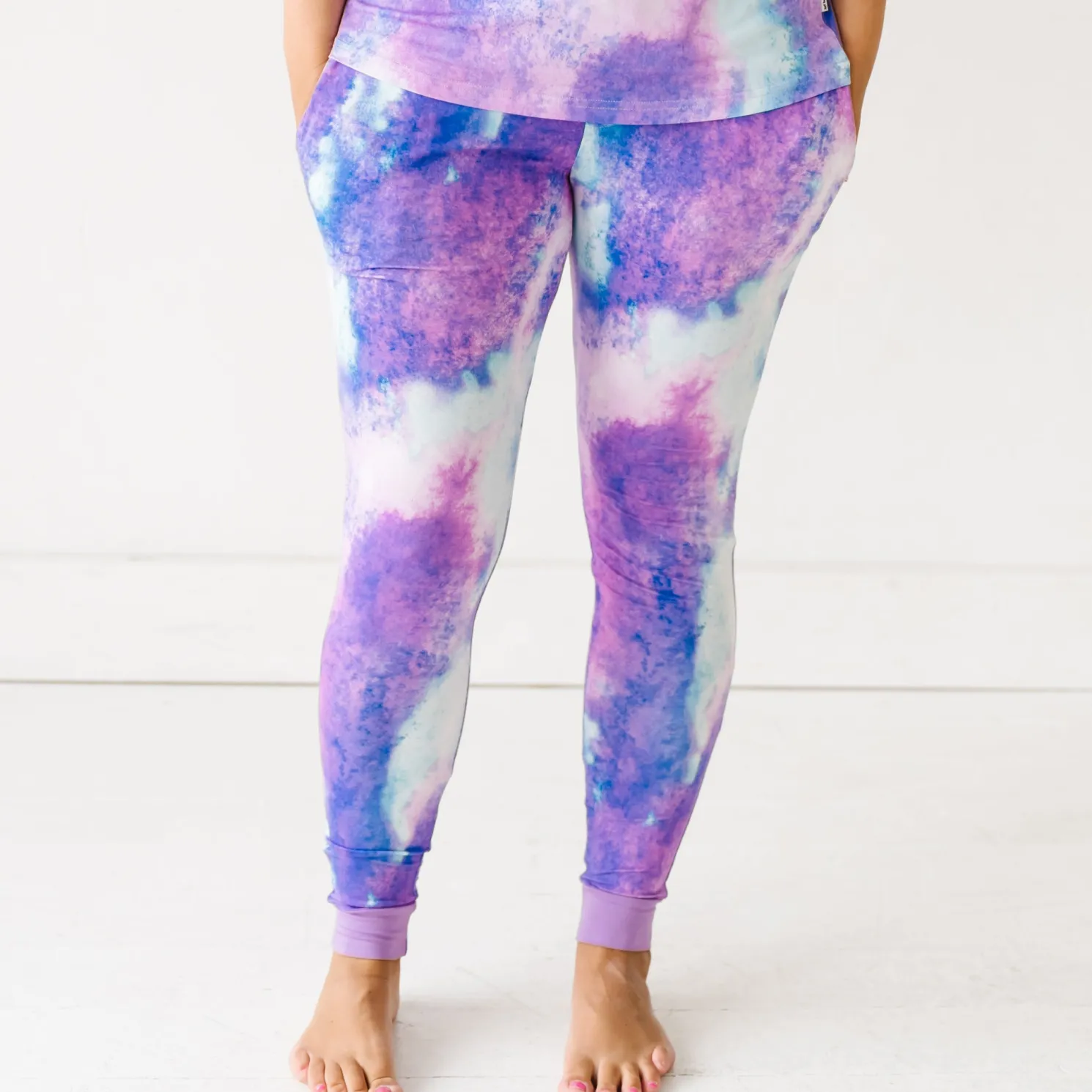 Purple Watercolor Women's Pajama Pants