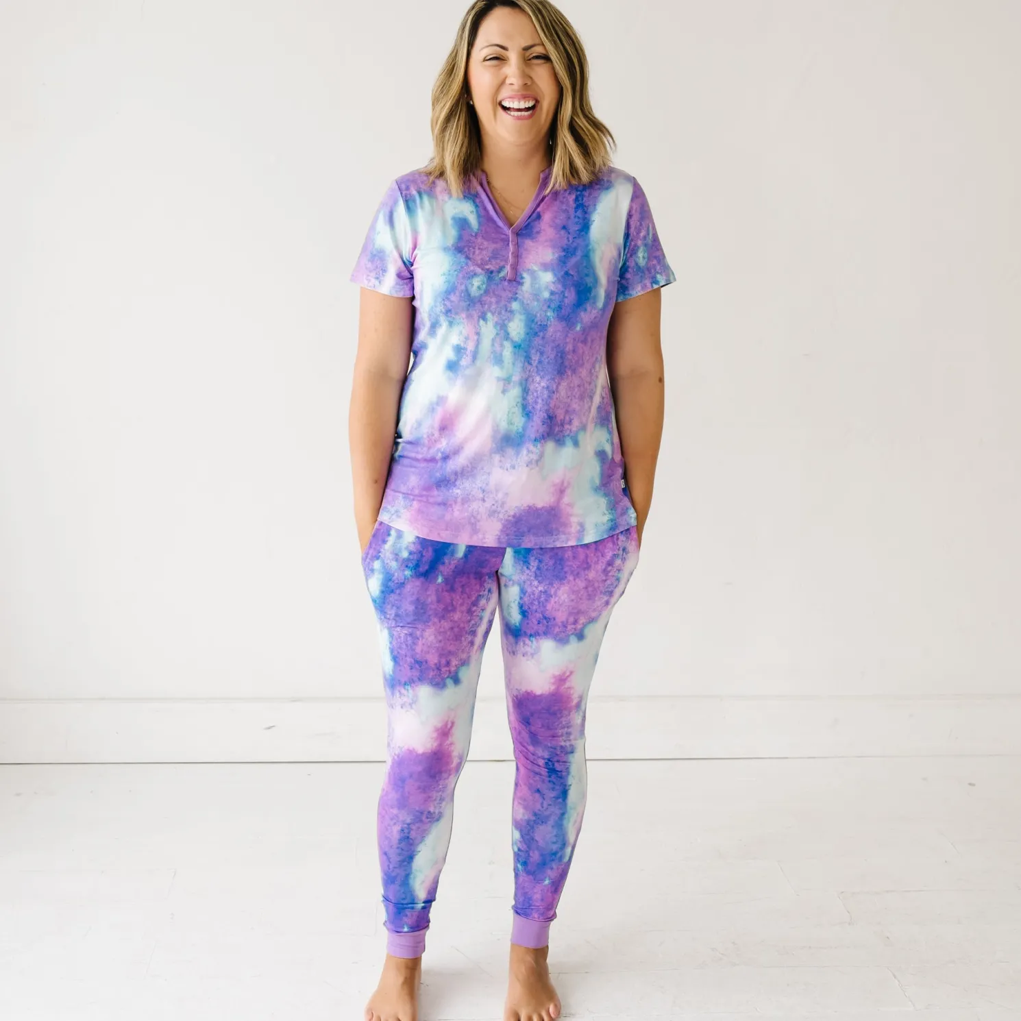 Purple Watercolor Women's Pajama Pants