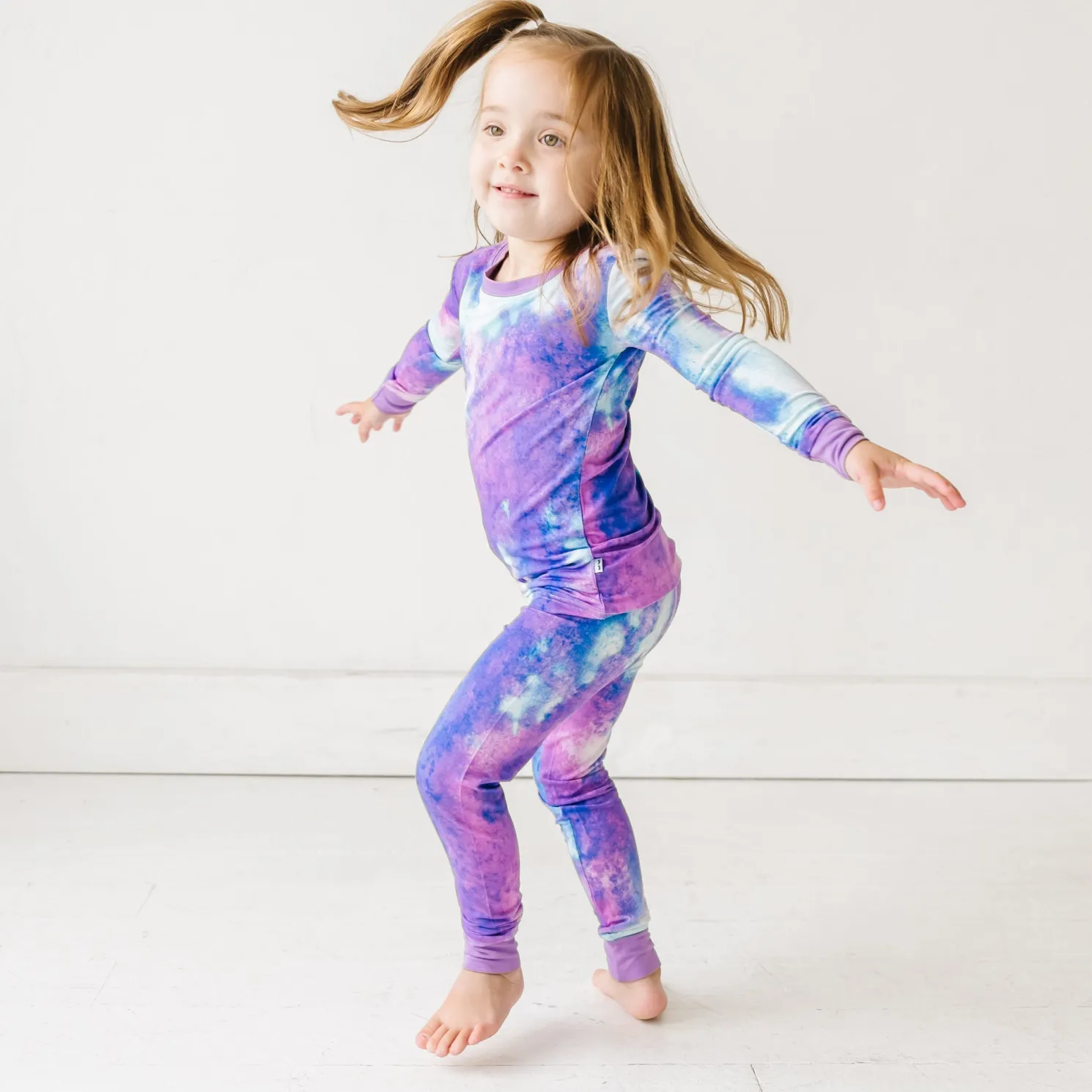 Purple Watercolor Two-Piece Pajama Set