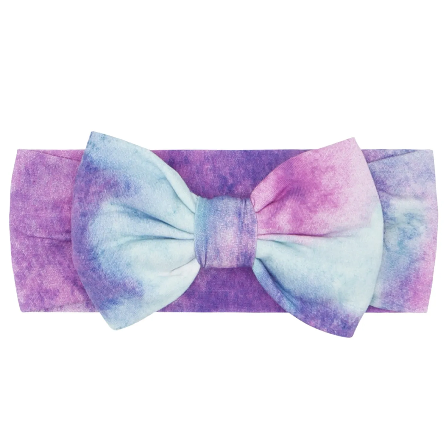 Purple Watercolor Luxe Bow Headband